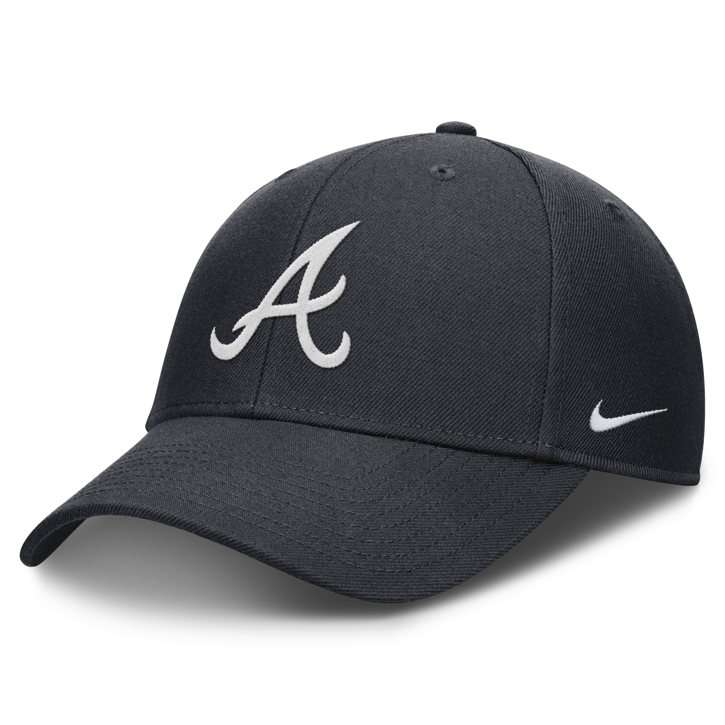 Nike Atlanta Braves Evergreen Club  Men's Dri-fit Mlb Adjustable Hat In Blue