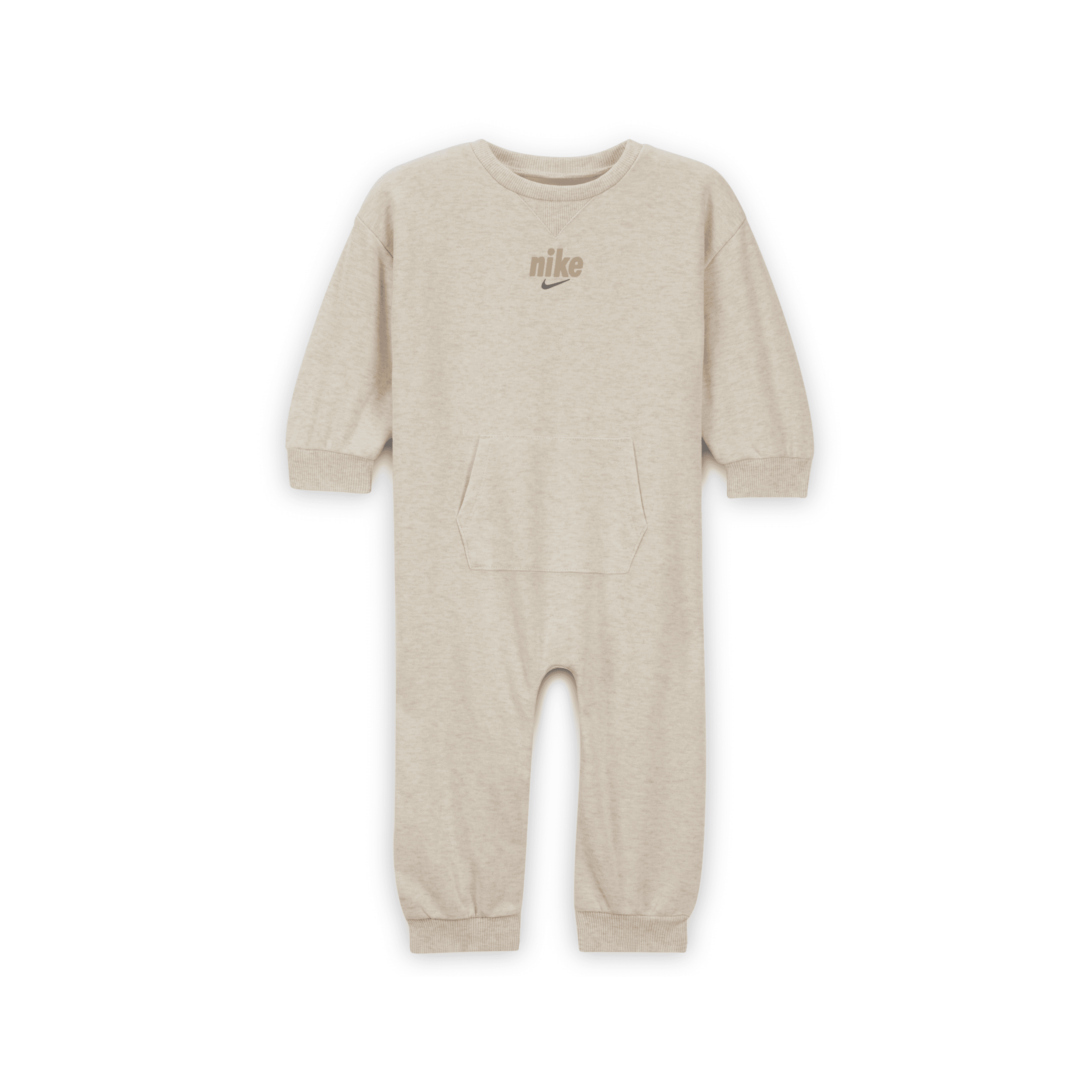 Nike Everyone From Day One Baby (12-24m) Crew Coverall In Neutral