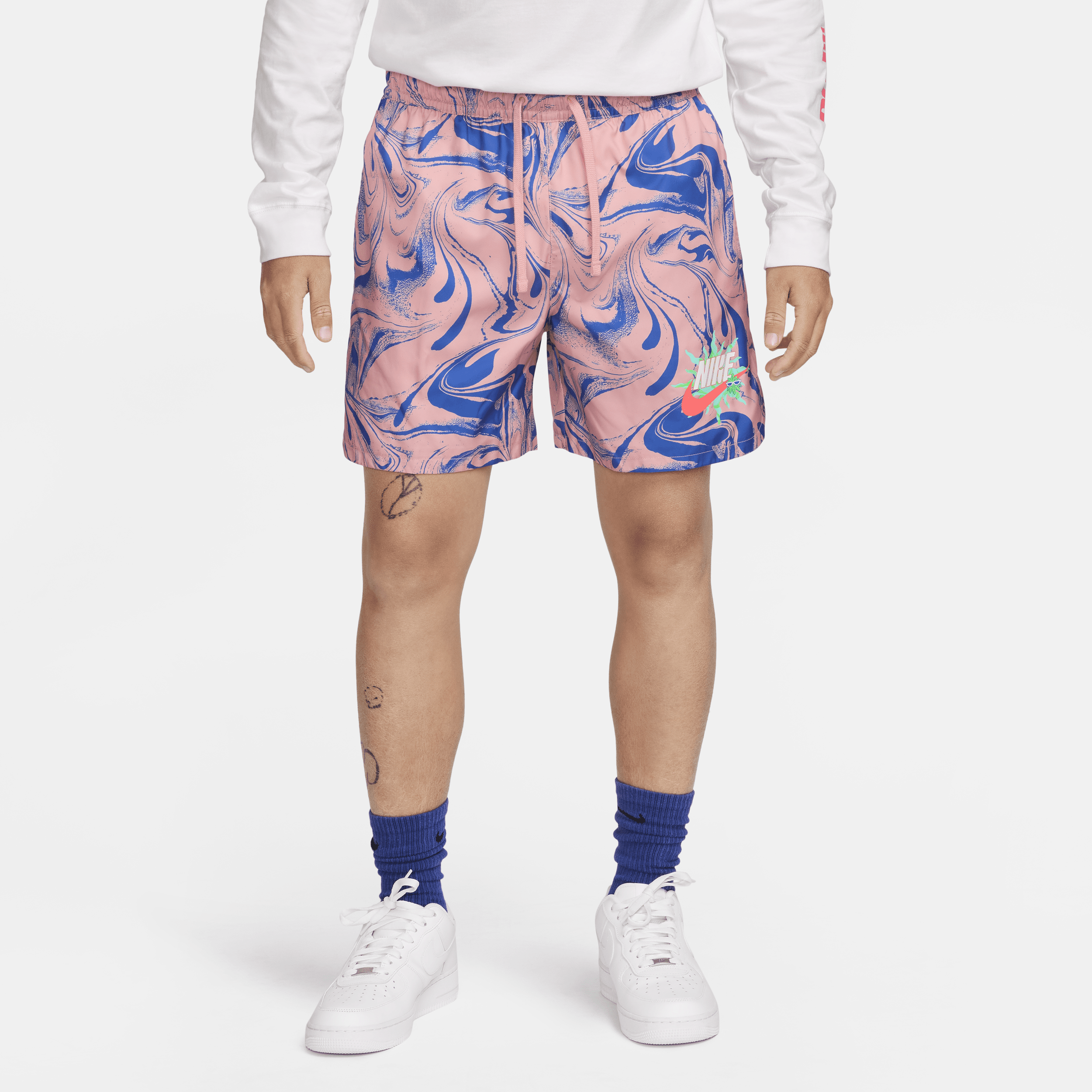 Nike Men's  Sportswear Woven Lined Flow Shorts In Pink