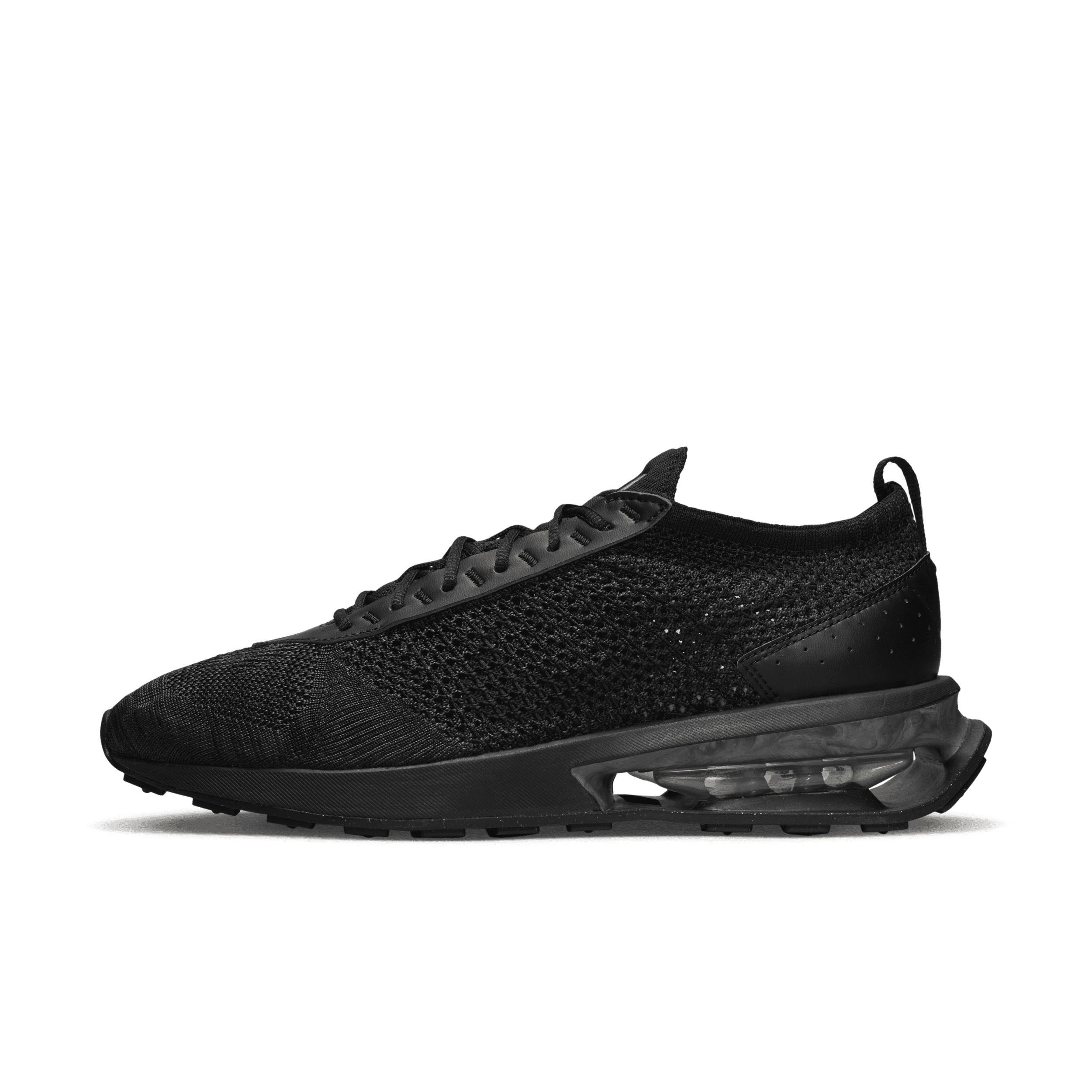 Nike Air Max Flyknit Racer "triple Black" Sneakers In Black