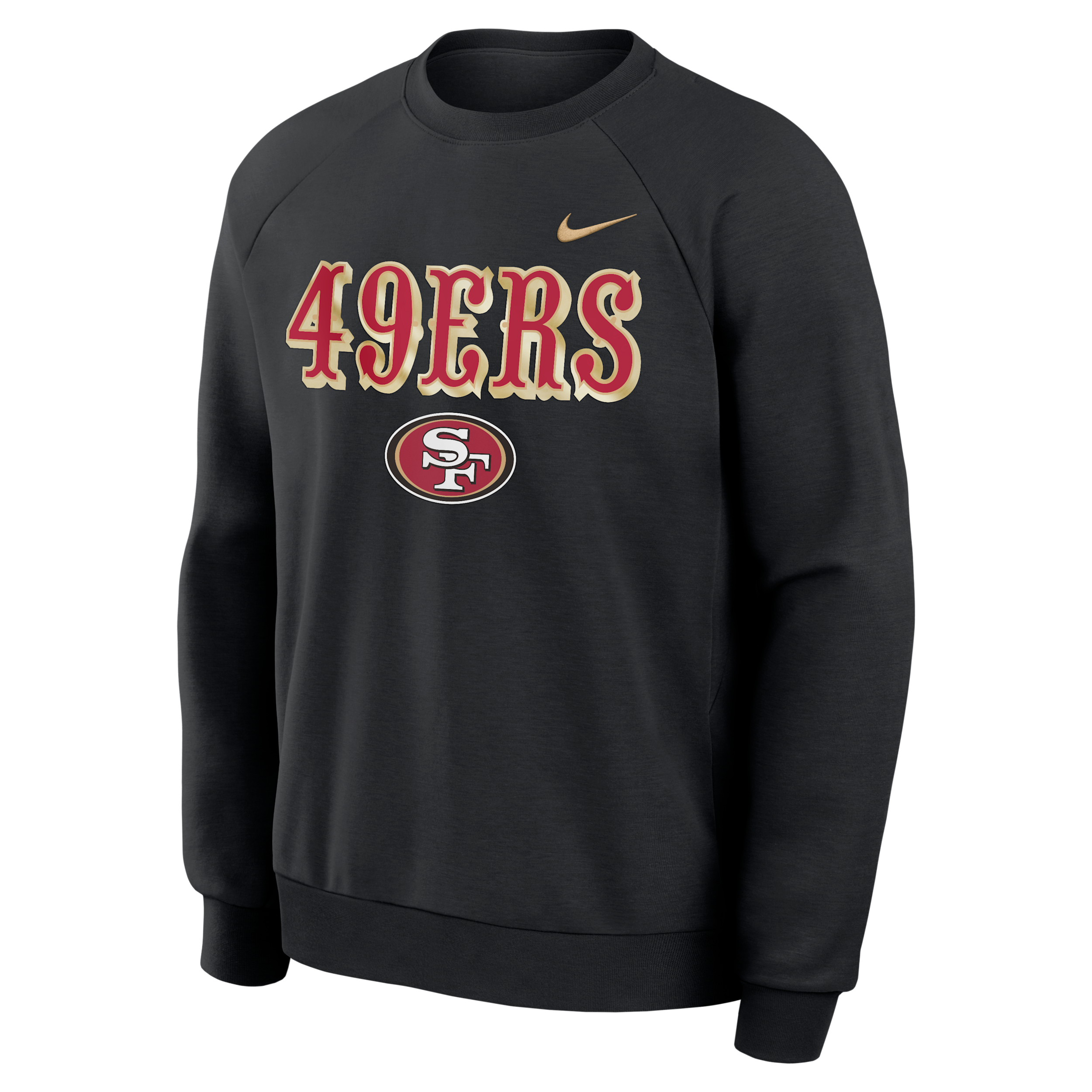 San Francisco 49ers Rivalries Collection Primary Nike Men's Dri-FIT NFL Pullover Crew in Black | 03EK00A9B-3EU