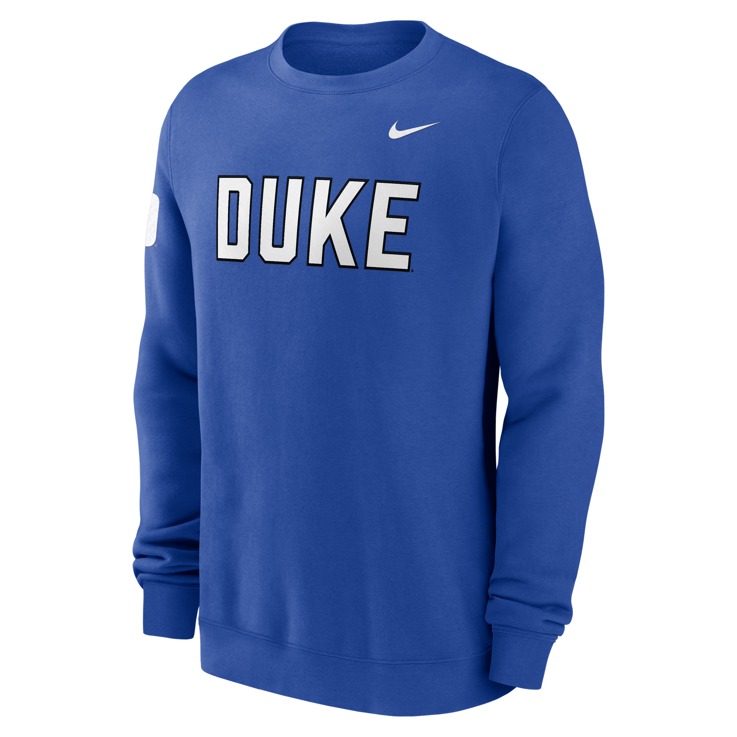 Duke Sideline Club Nike Men's College Pullover Crew in Blue | 02TT4EVDU-R0M