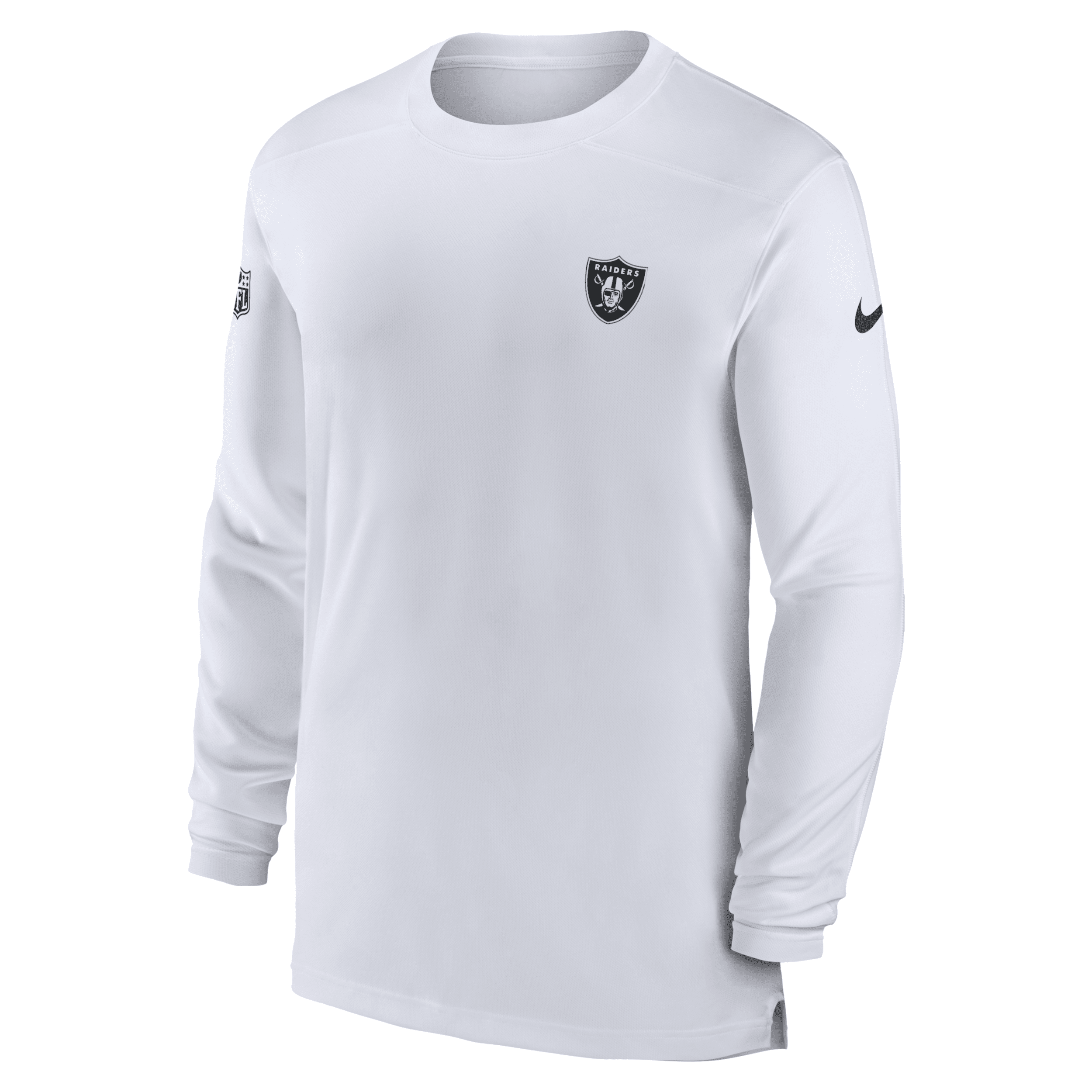 Nike White Las Vegas Raiders Sideline Coach Performance Long Sleeve T-Shirt