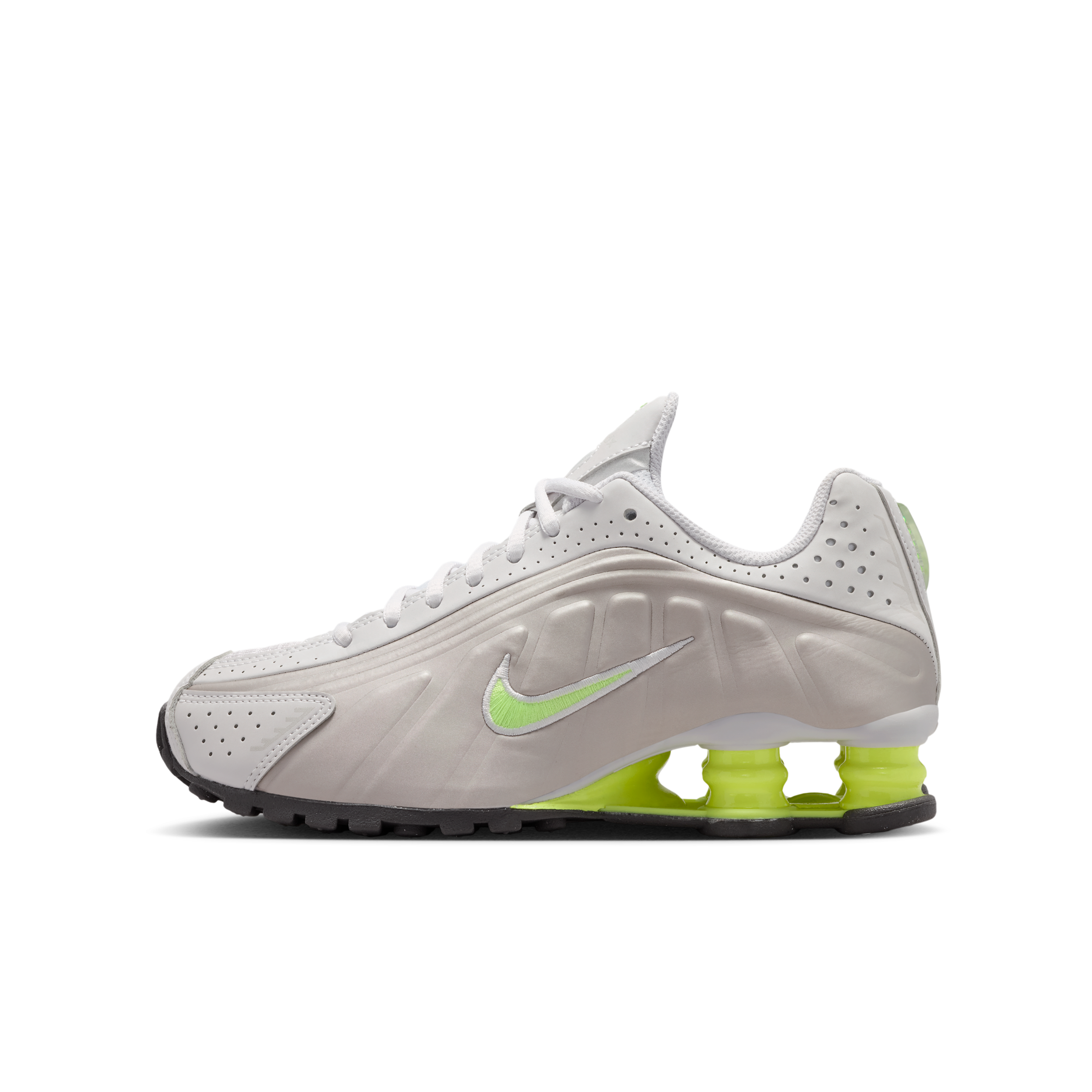 Nike Shox R4 Big Kids' Shoes in Grey | CW2626-008