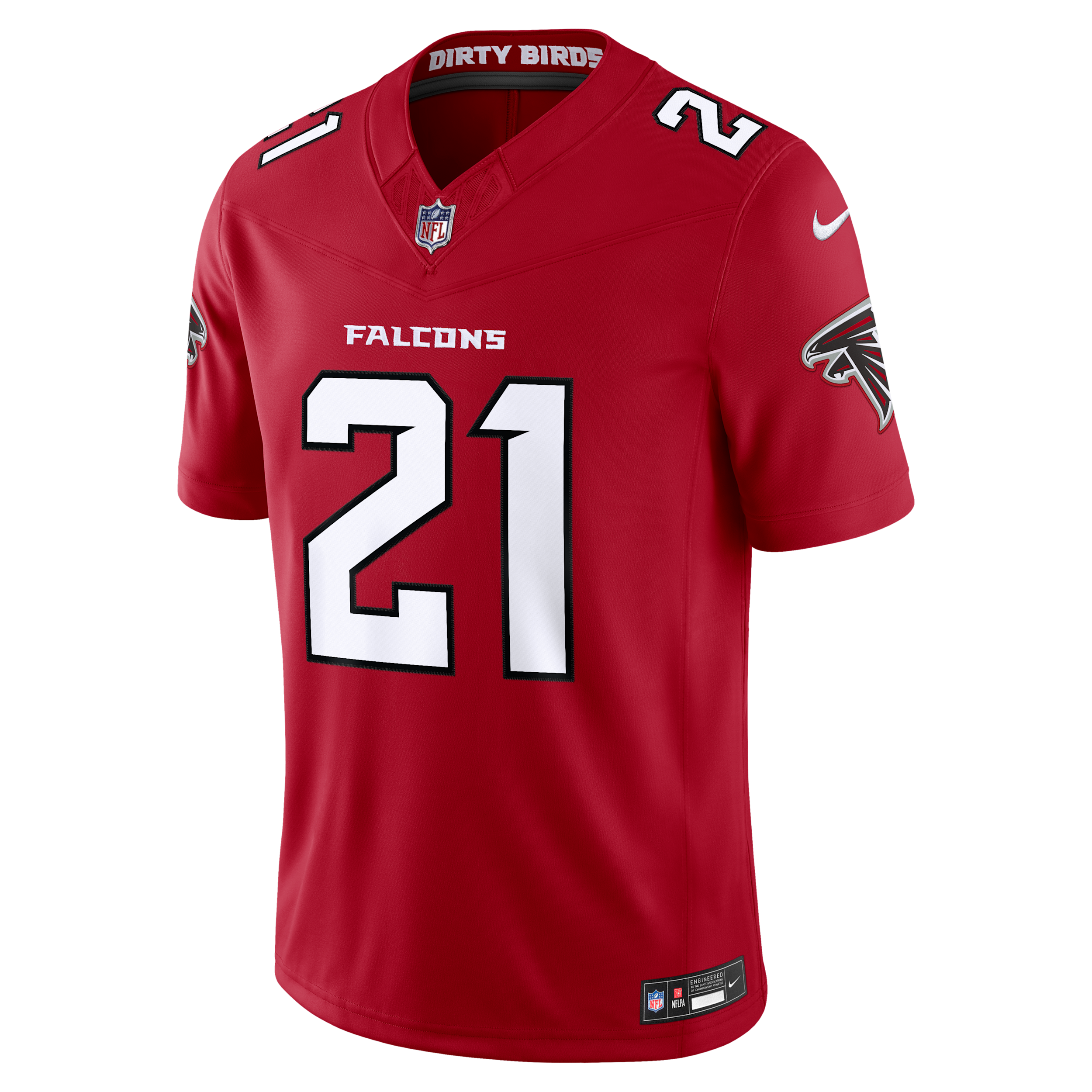 Deion Sanders Atlanta Falcons Retired Nike Men's Dri-FIT NFL Stitched Limited Jersey in Red | 37NM0IXPW13-58Q
