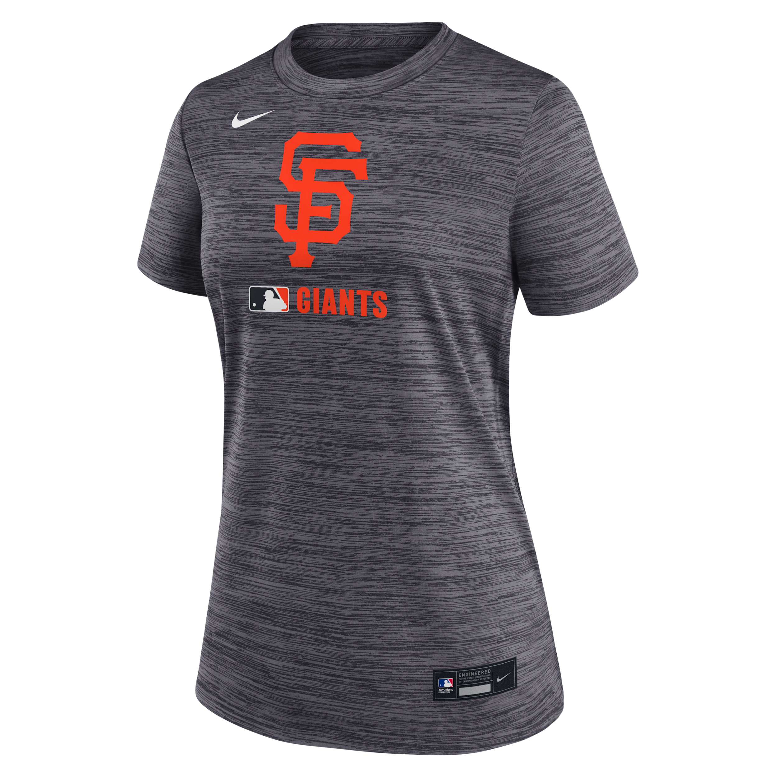 Nike San Francisco Giants Authentic Collection Velocity Women's Dri-fit Mlb T-shirt In Black
