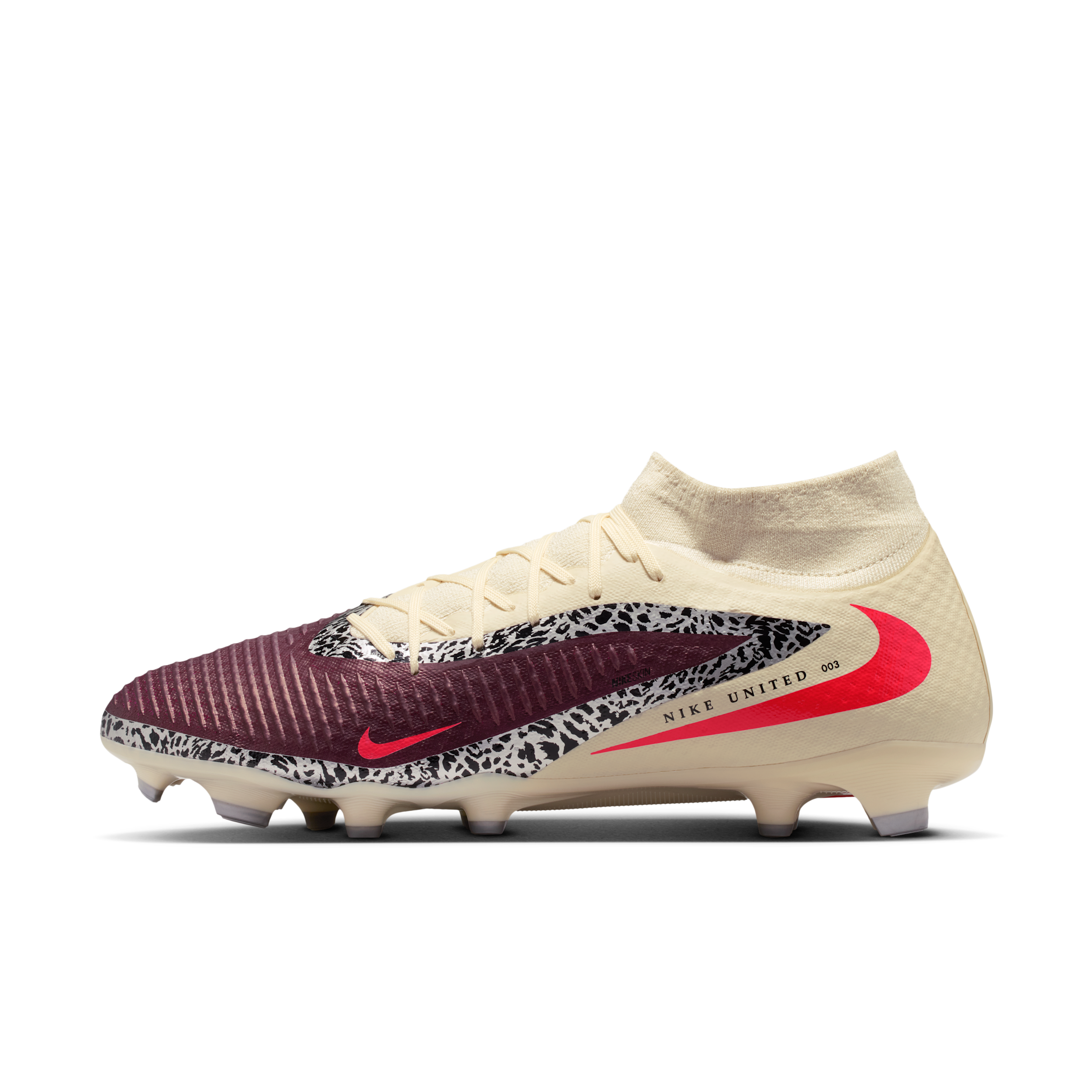 Nike Men's United Phantom 6 High Academy Multi-Ground Soccer Cleats in Red | IO8447-661