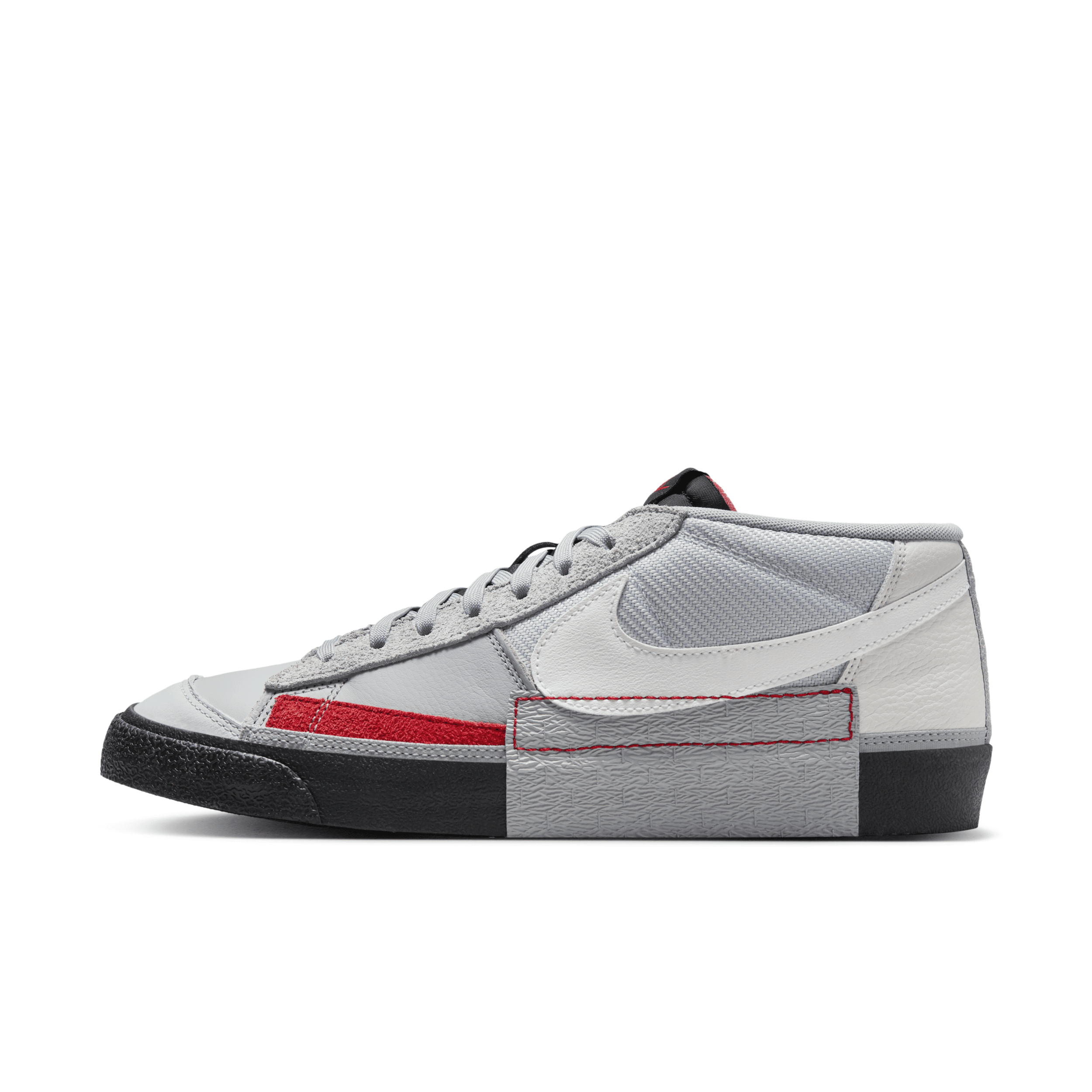 Shop Nike Men's Blazer Low Pro Club Shoes In Grey