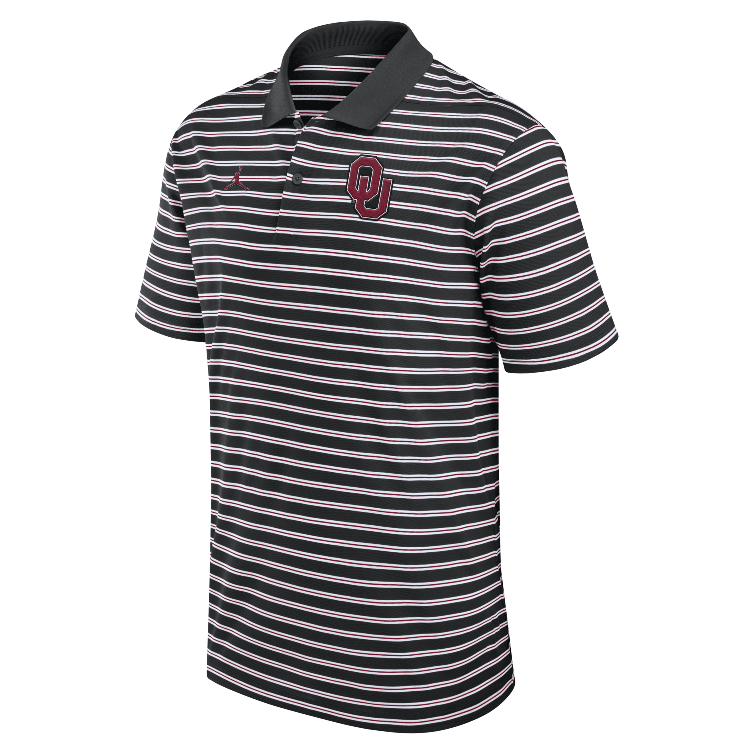 JORDAN OKLAHOMA SOONERS PRIMETIME VICTORY STRIPED NIKE MEN'S DRI-FIT COLLEGE POLO 1015709590