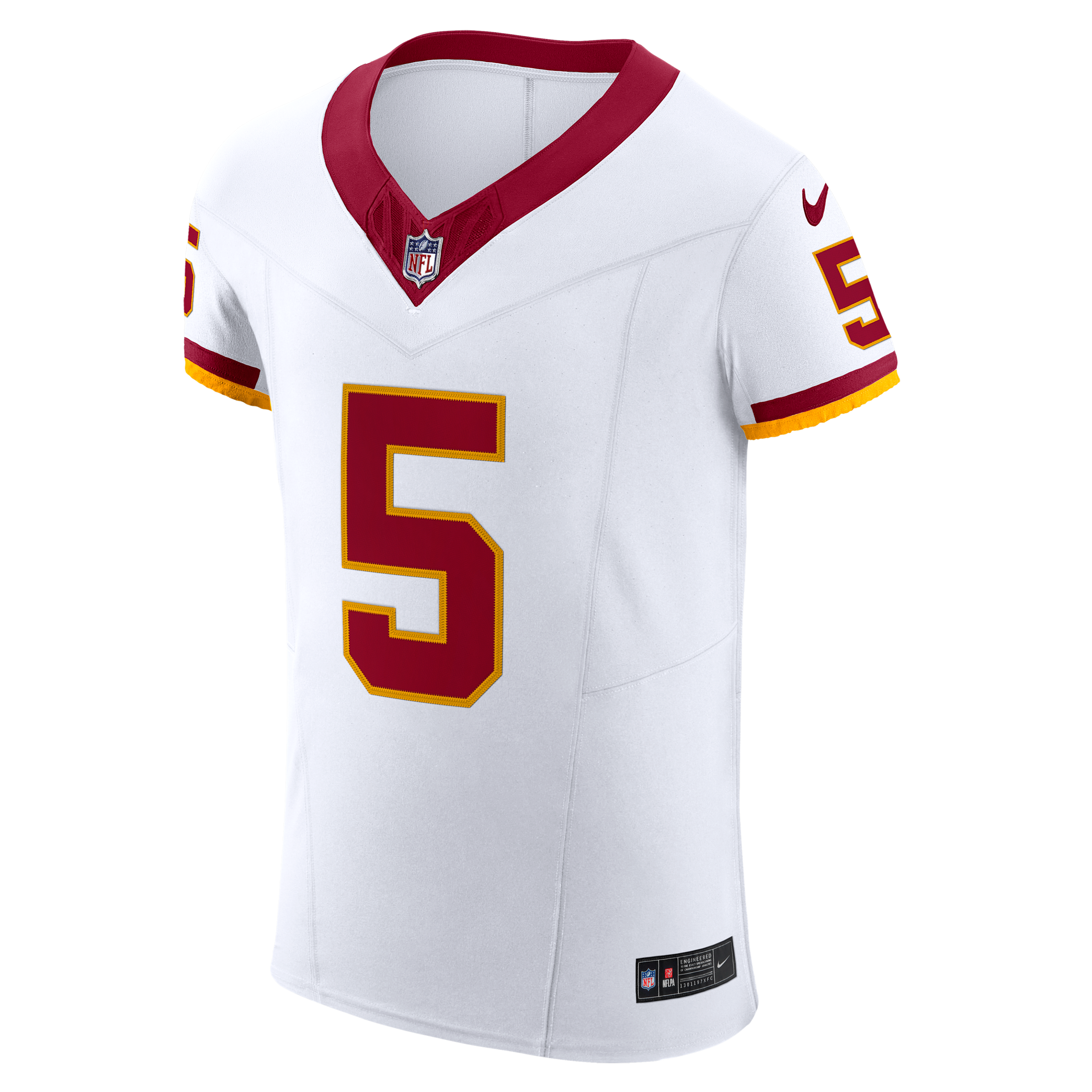 Nike Men's Jayden Daniels White Washington Commanders Alternate 2 Super Bowl Era Vapor F.u.s.e. Elite Jersey - White