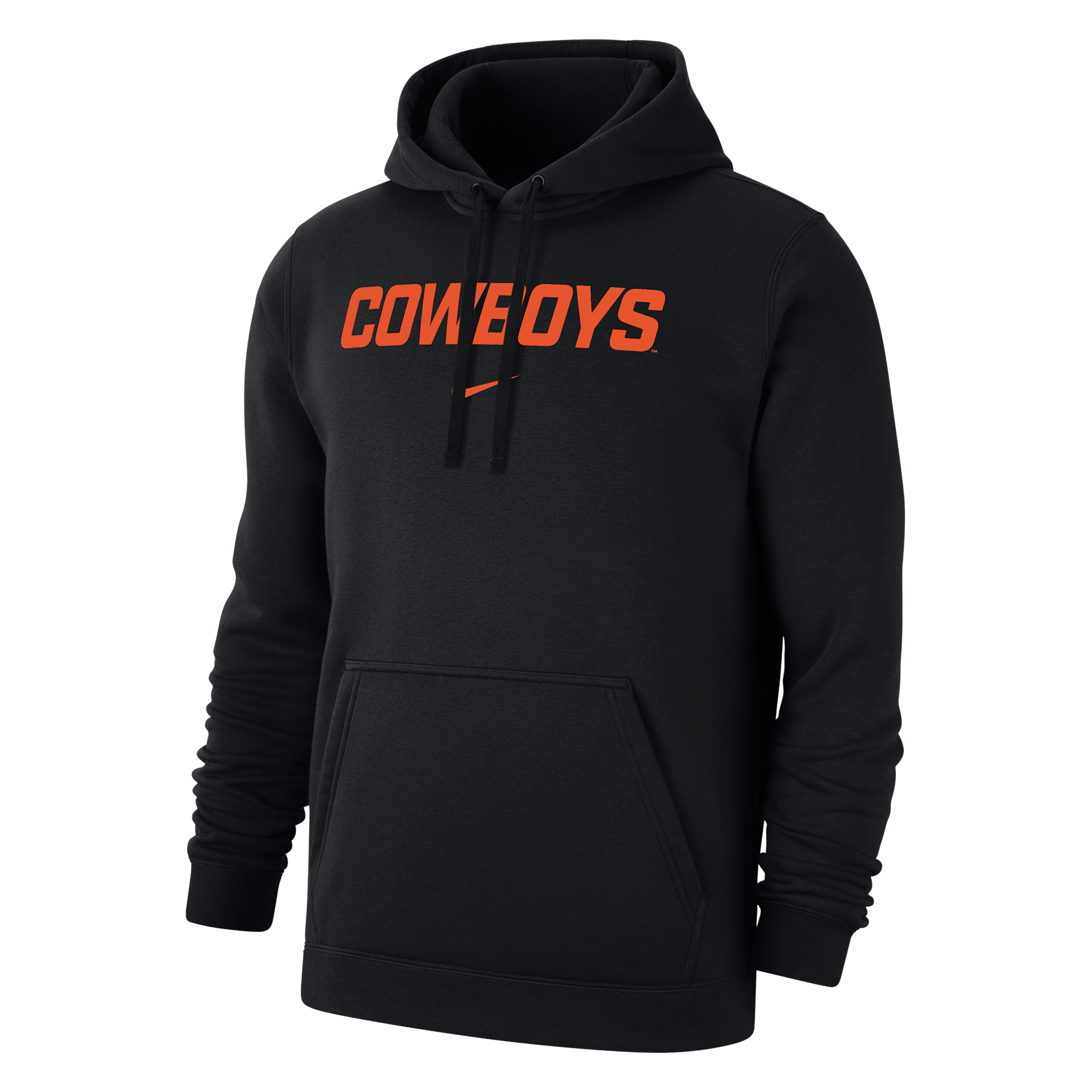 Nike Oklahoma State Club Fleece  Men's College Pullover Hoodie In Black