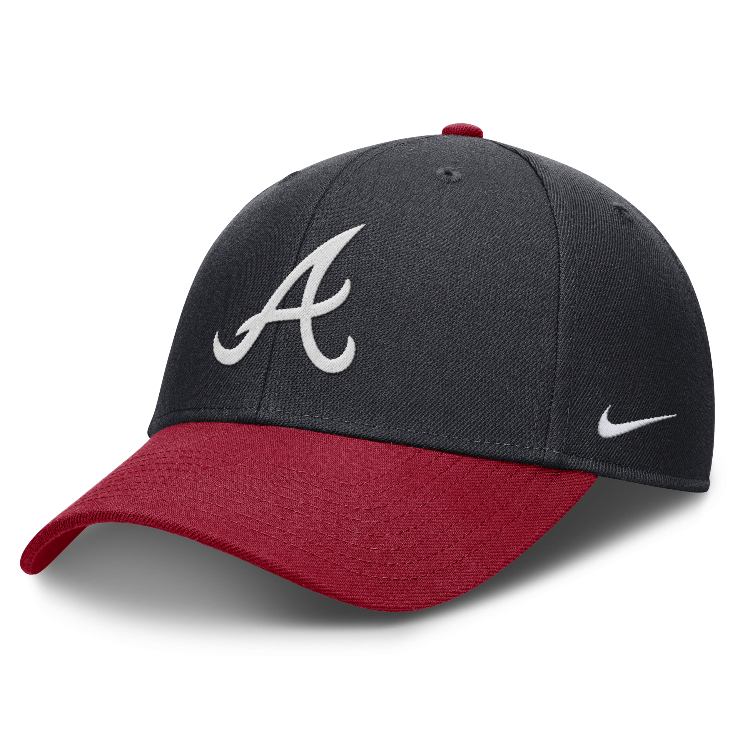 Nike Atlanta Braves Evergreen Club  Men's Dri-fit Mlb Adjustable Hat In Brown