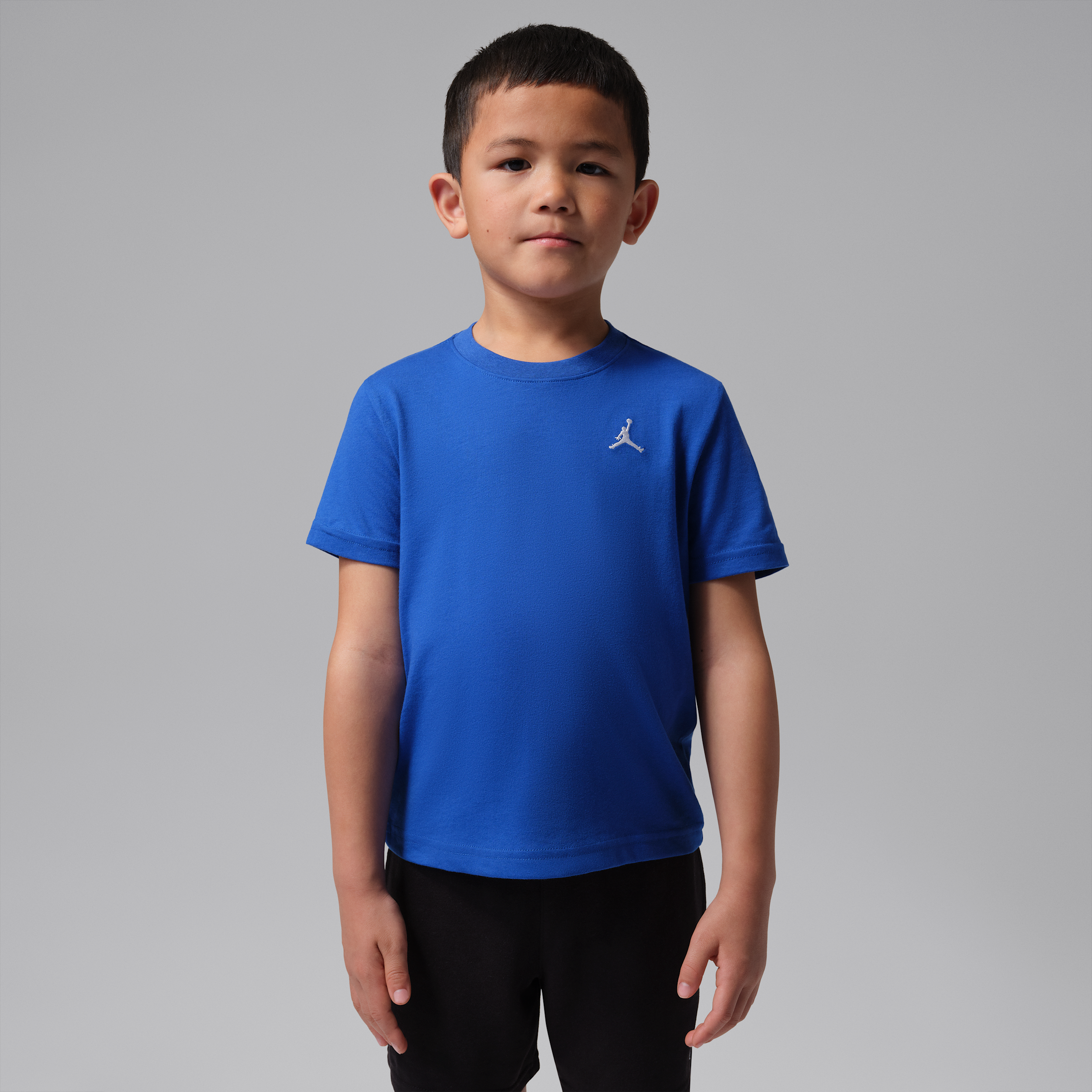 Jordan Little Kids' Jumpman Air Embroidered T-Shirt in Blue | 85D266-U89