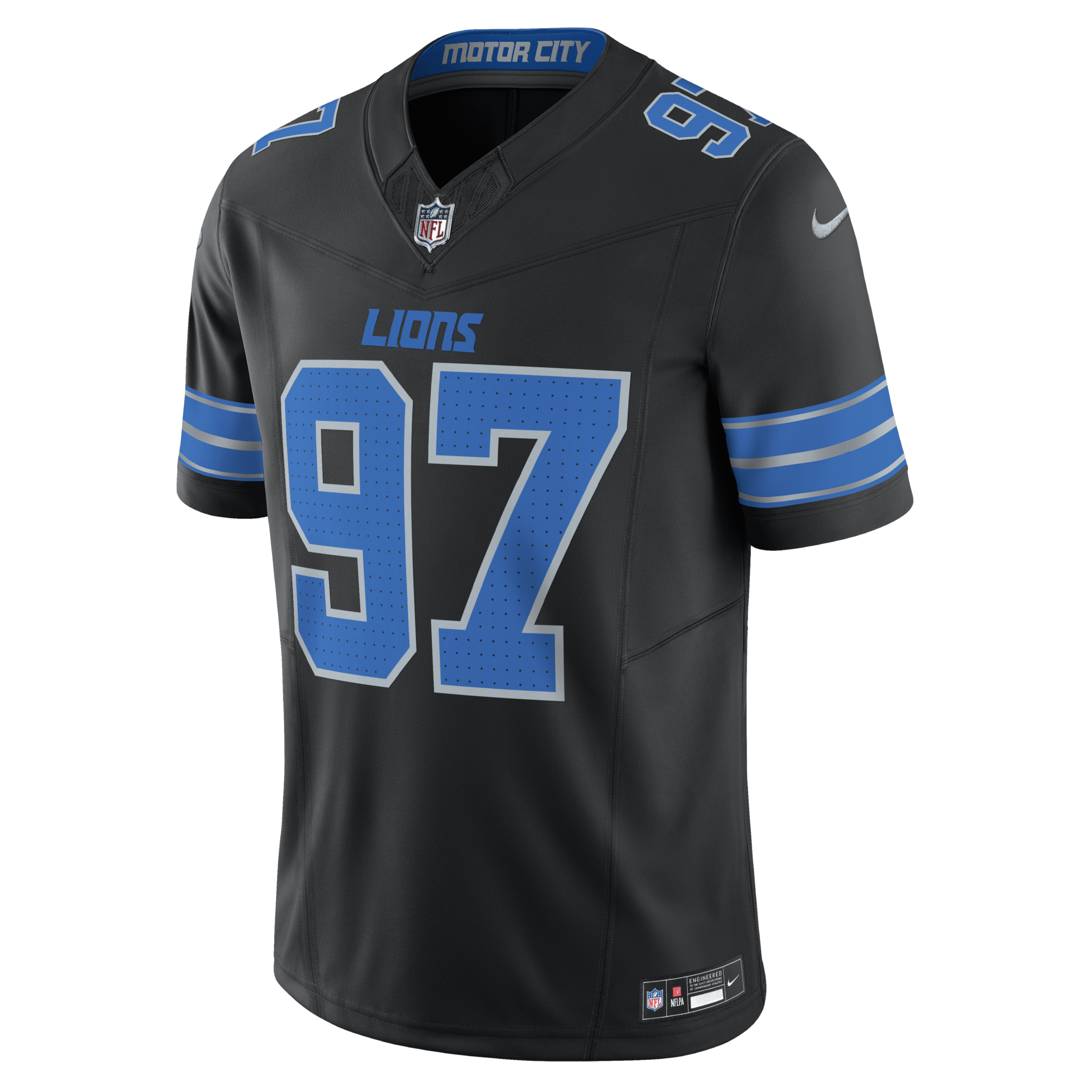 Nike Aidan Hutchinson Black Detroit Lions 2nd Alternate Game Jersey In Black