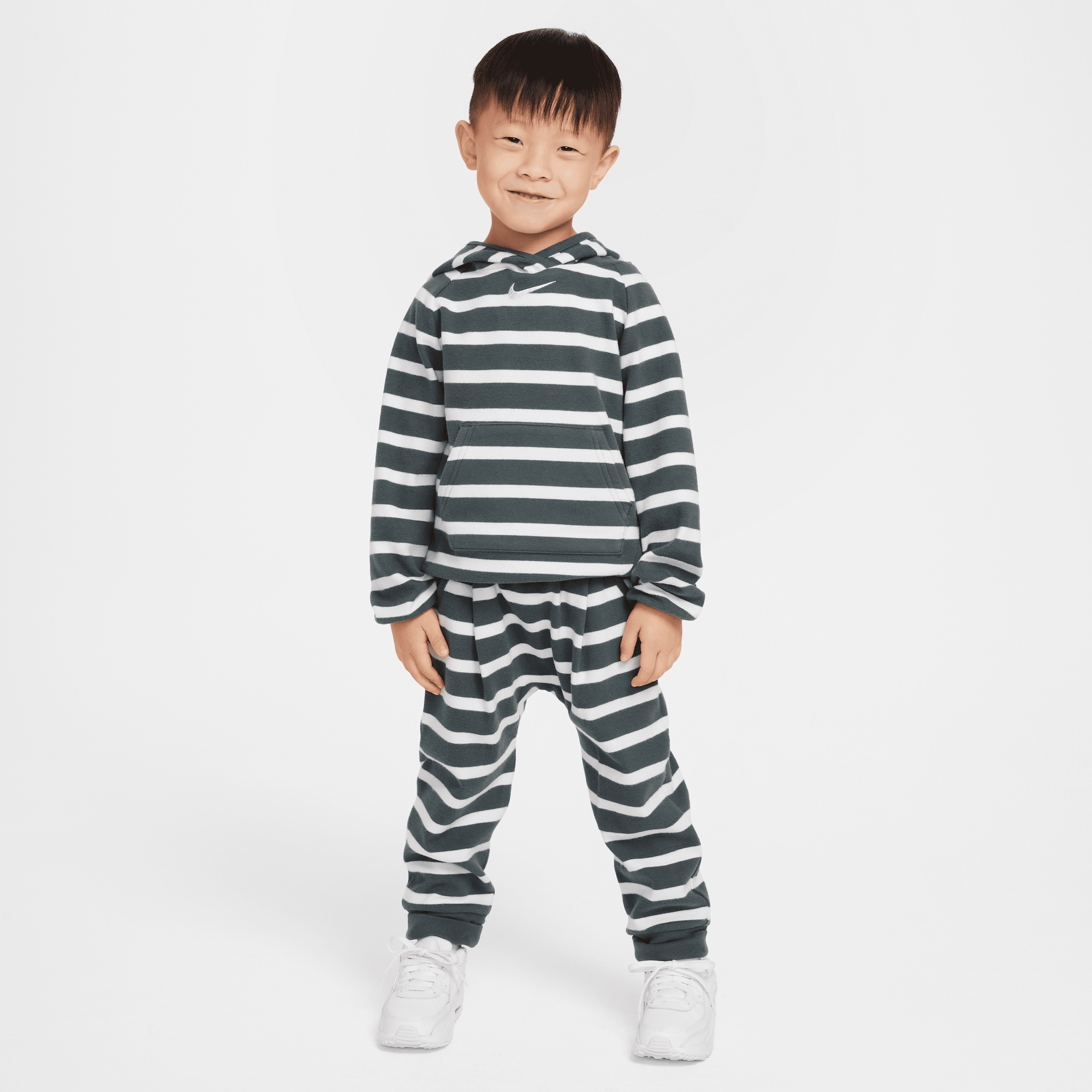 Nike Readyset Toddler 2-piece Striped Pants Set In Green