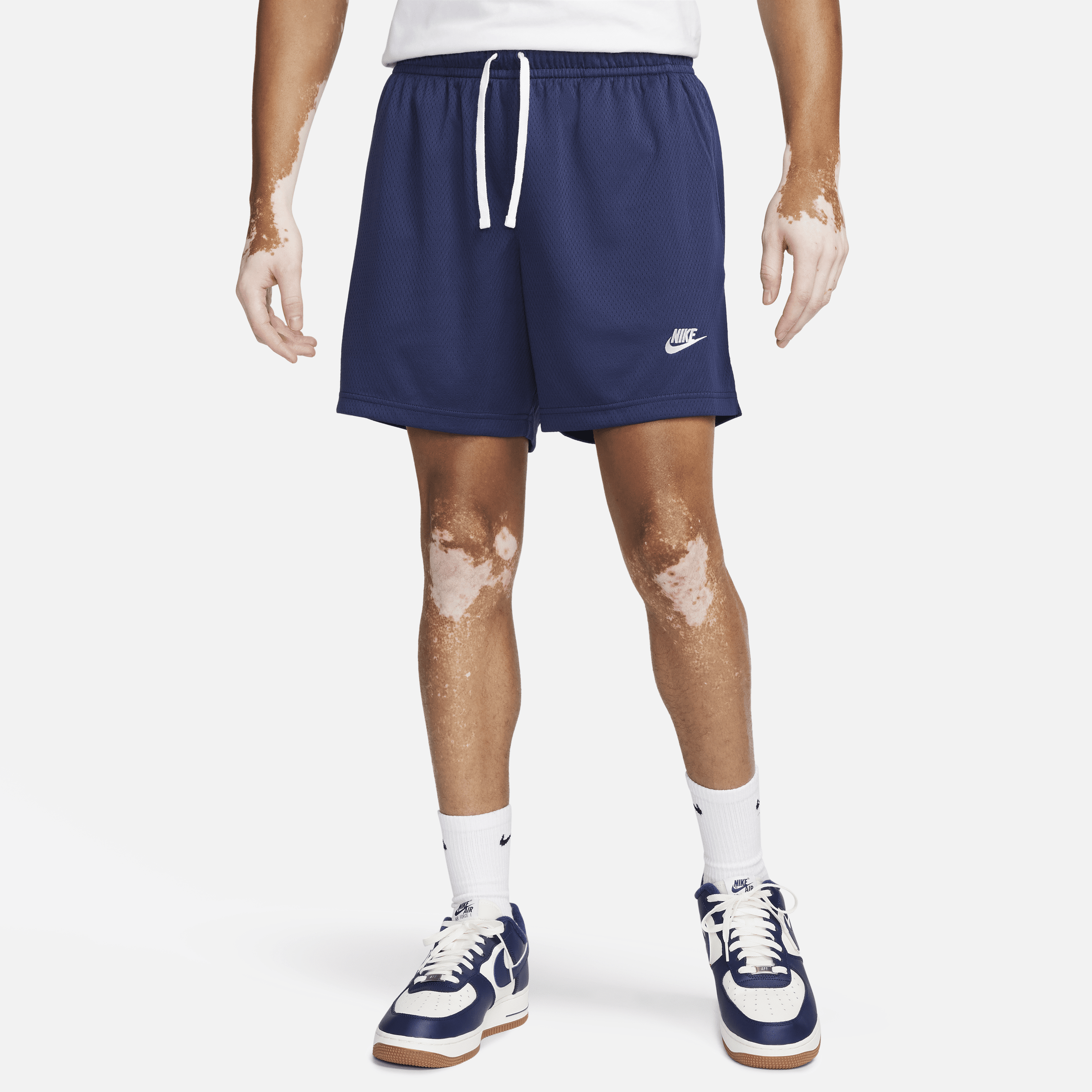 Nike Men's Club Mesh Flow Shorts In Blue