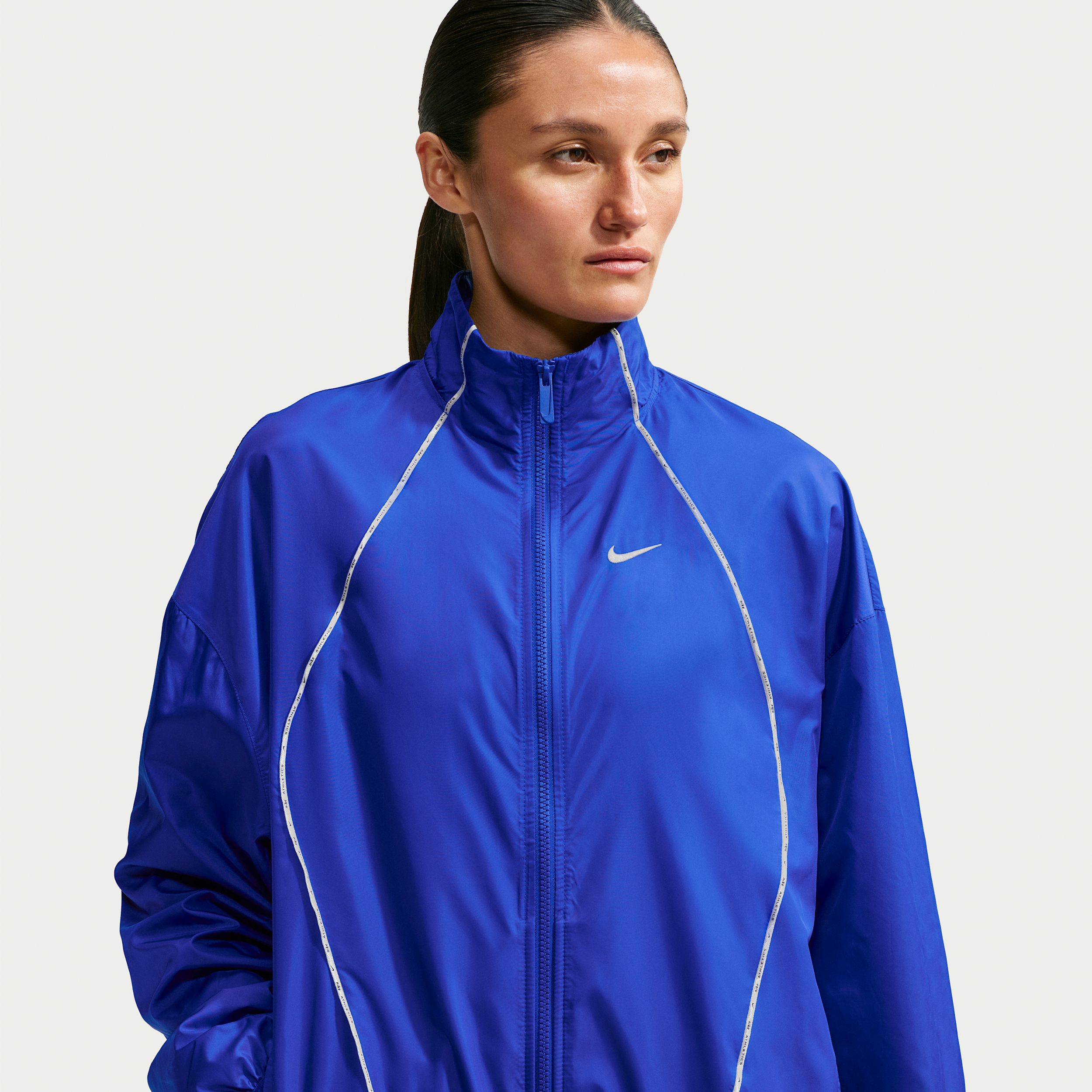Women's Nike Sportswear Oversized Repel Windbreaker in Blue | IM8199-417