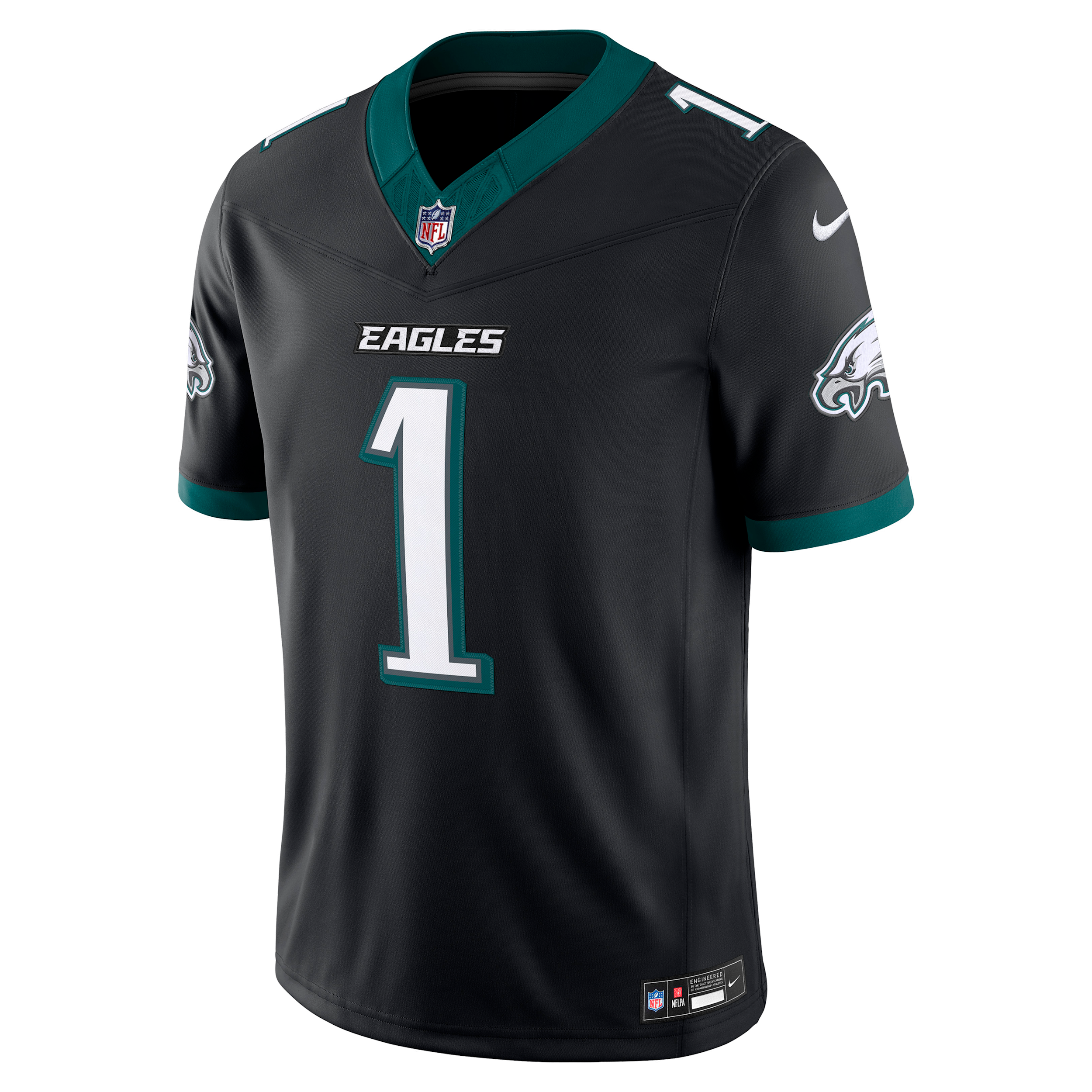 Nike Men's Jalen Hurts Black Philadelphia Eagles Alternate Vapor F.u.s.e. Stitched Limited Jersey - Black