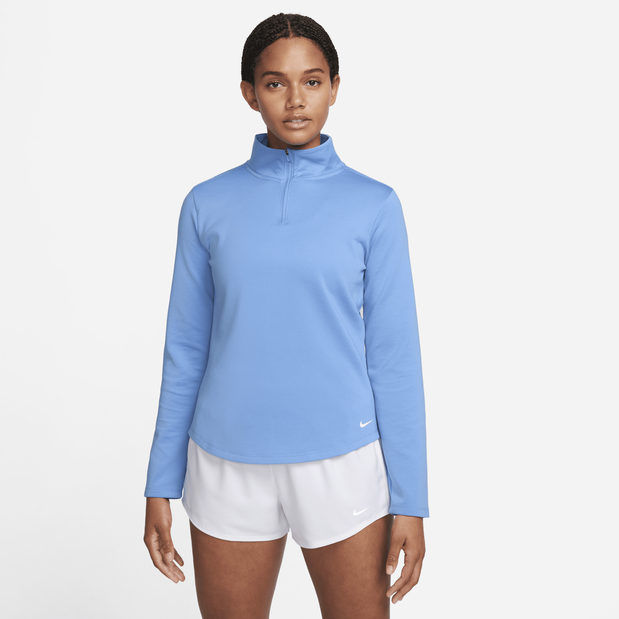 Nike Women's Therma-fit One Long-sleeve 1/2-zip Top In Blue