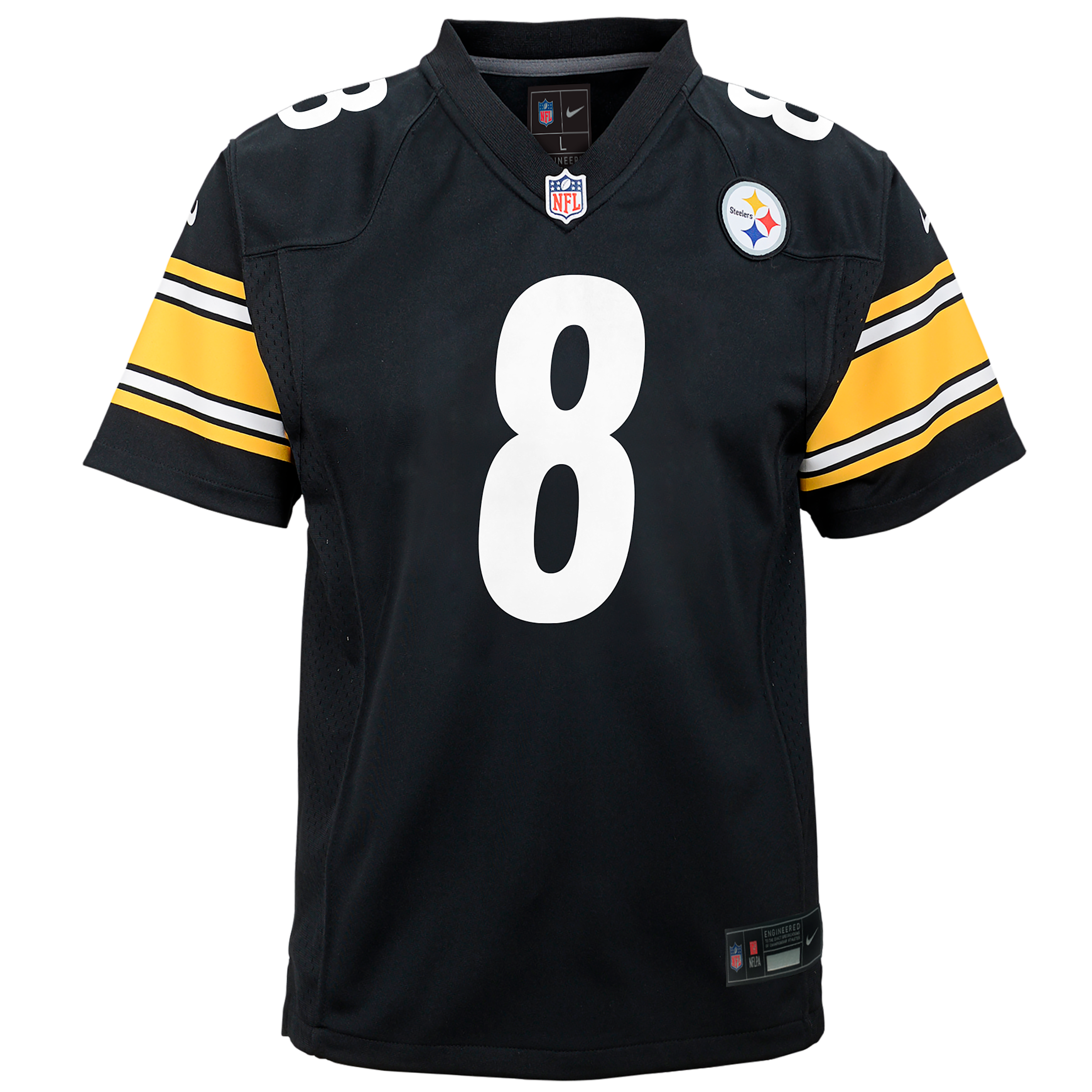 Aaron Rodgers Pittsburgh Steelers Big Kids' Nike NFL Game Jersey in Black | Z1B7N1P9STEAR-000