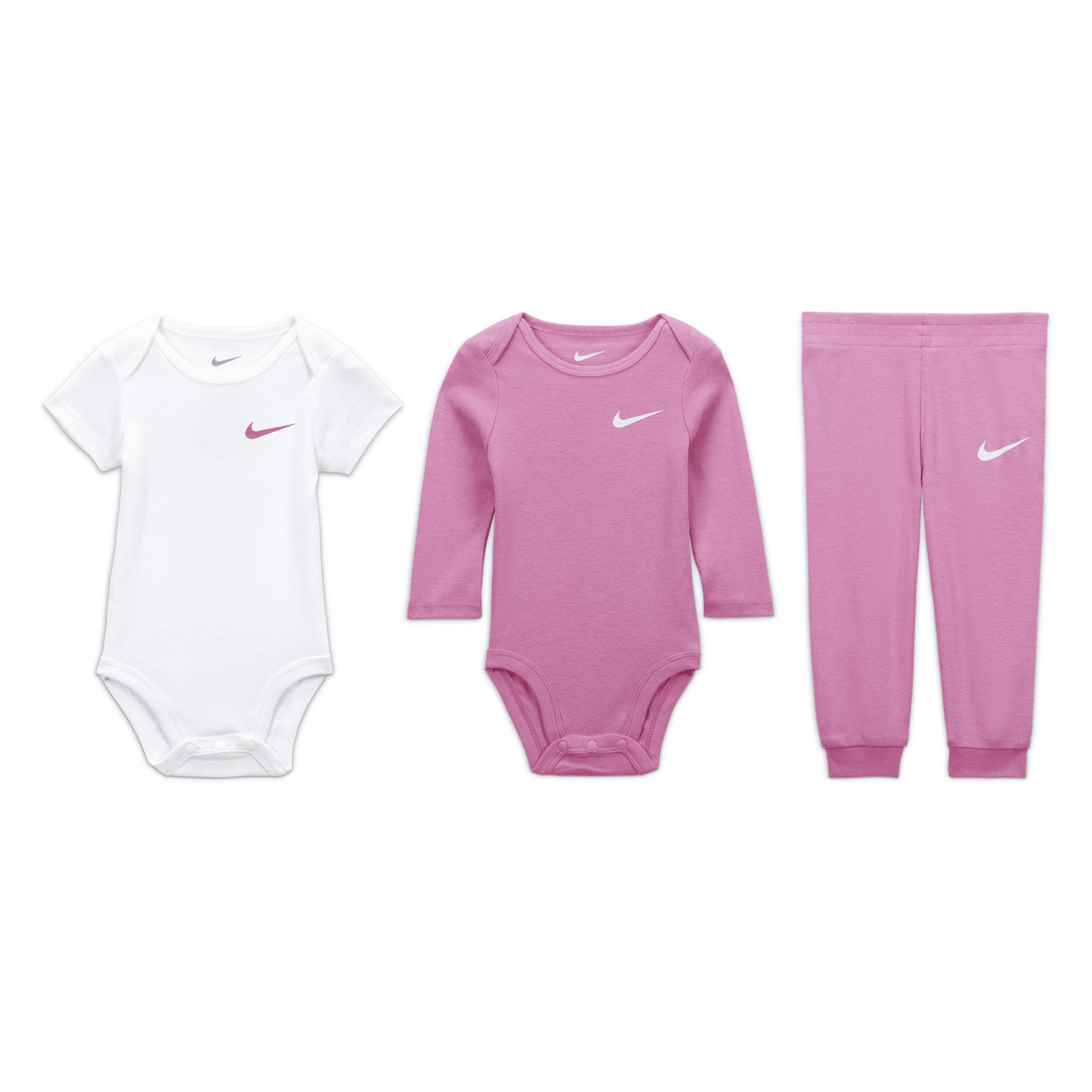 Nike Essentials 3-piece Pants Set Baby 3-piece Set In Pink