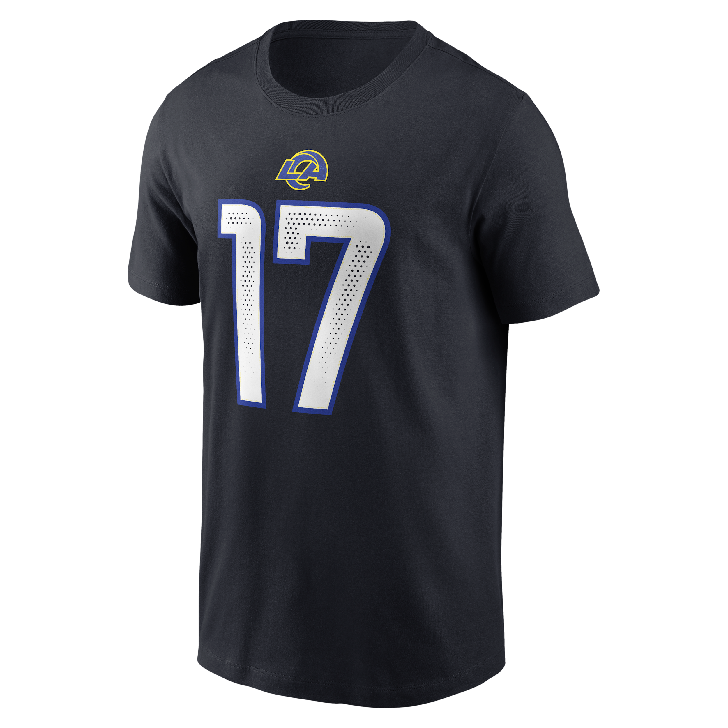 Men's Nike Davante Adams Midnight Blue Los Angeles Rams Rivalries Collection Player Name & Number T-Shirt