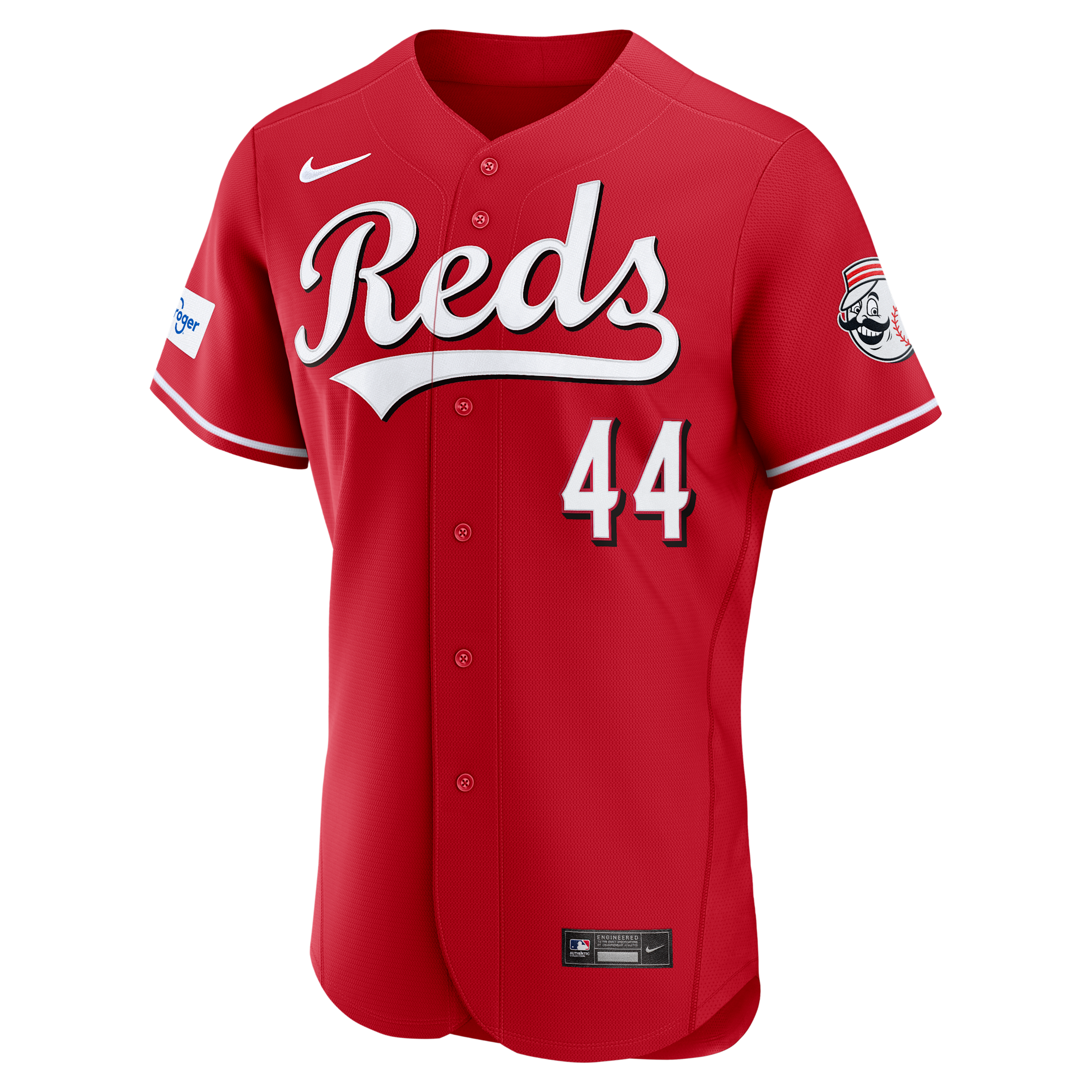 Nike Men's Elly De La Cruz Red Cincinnati Reds Alternate Authentic Sponsor Patch Jersey - Red