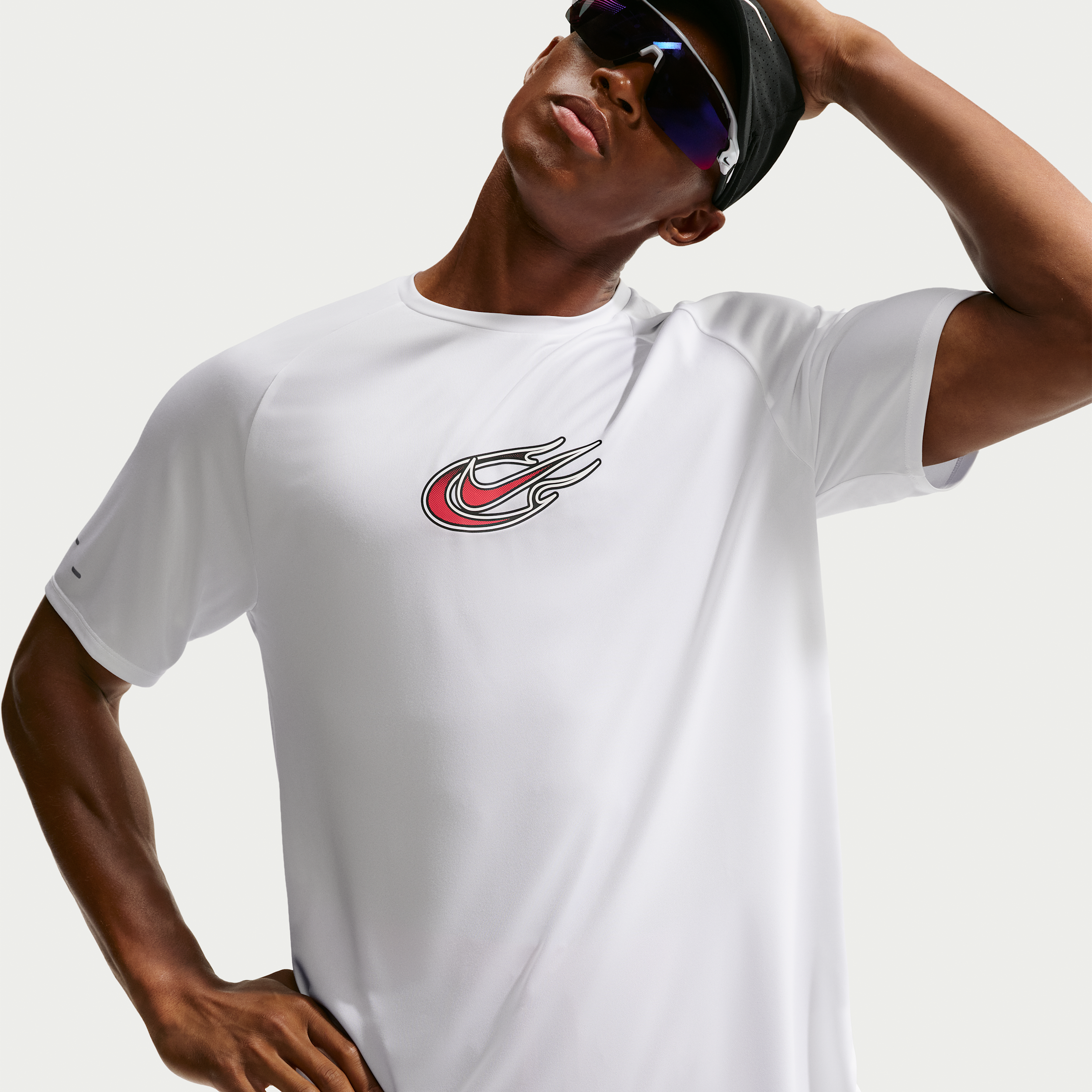 Nike Men's Stride Dri-FIT ADV Short-Sleeve Running Top in White | IO1417-100