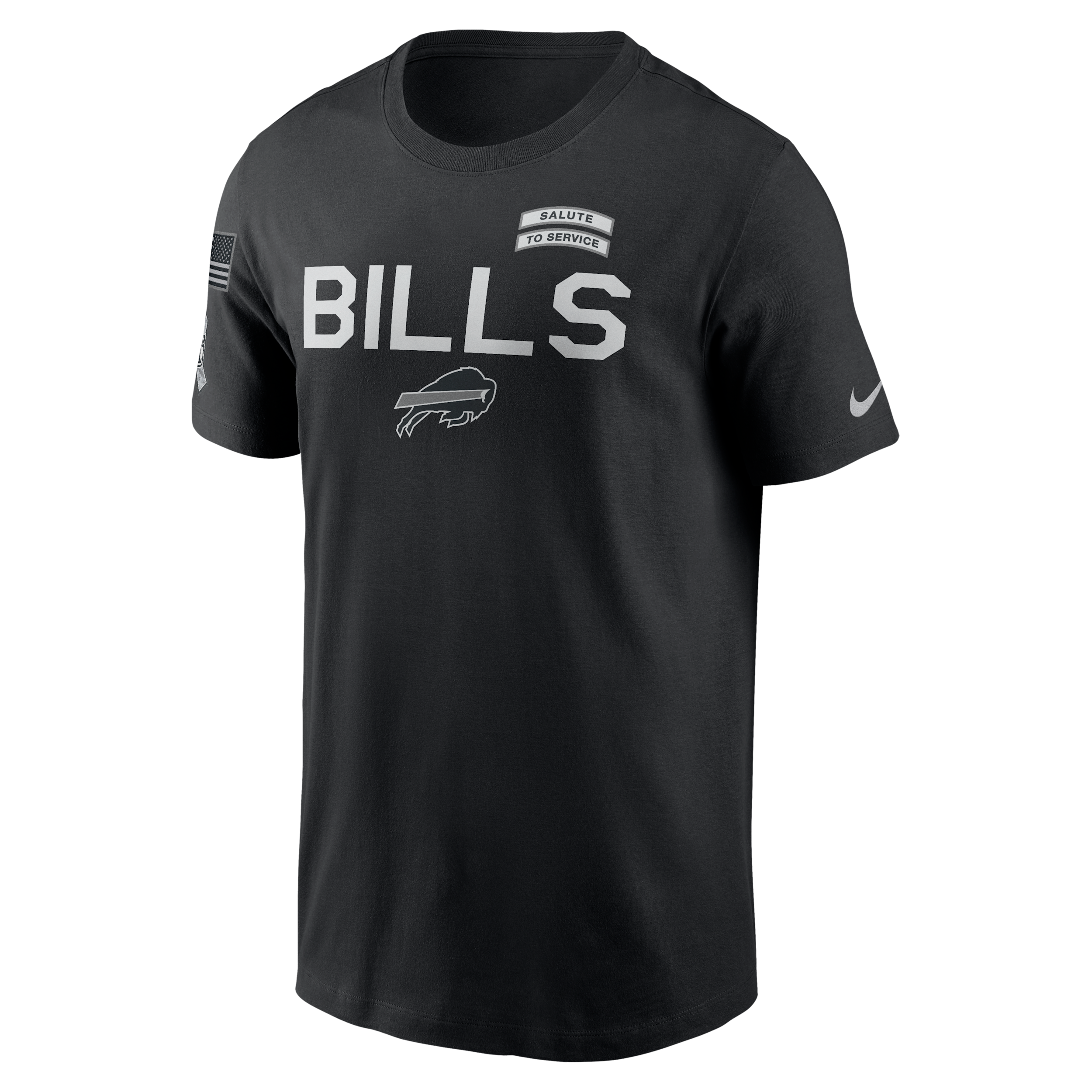 Buffalo Bills Salute to Service Sideline Nike Men's Dri-FIT NFL T-Shirt in Black | 02ET00AA24-NKC