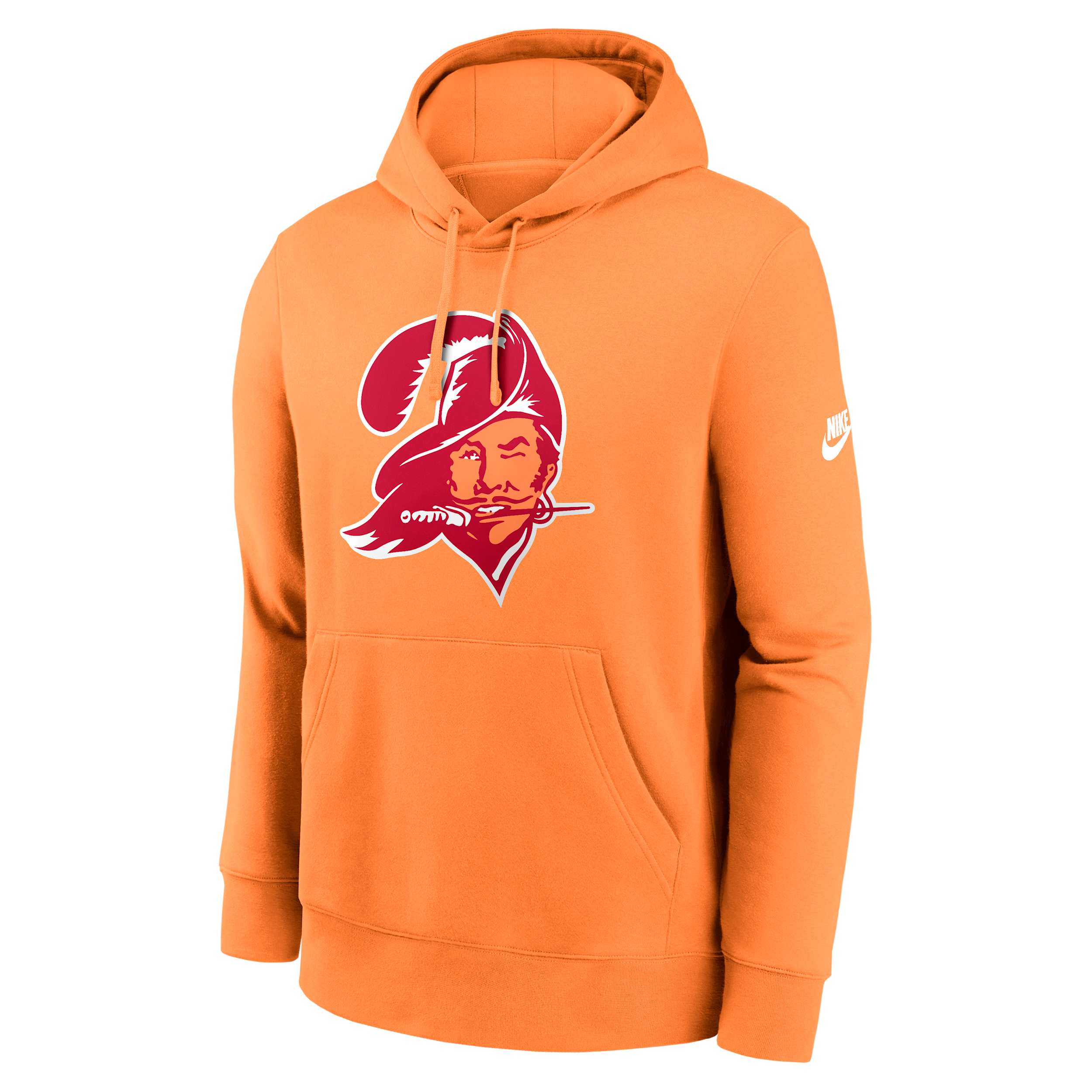 Nike Tampa Bay Buccaneers Club Logo  Men's Nfl Pullover Hoodie In Orange