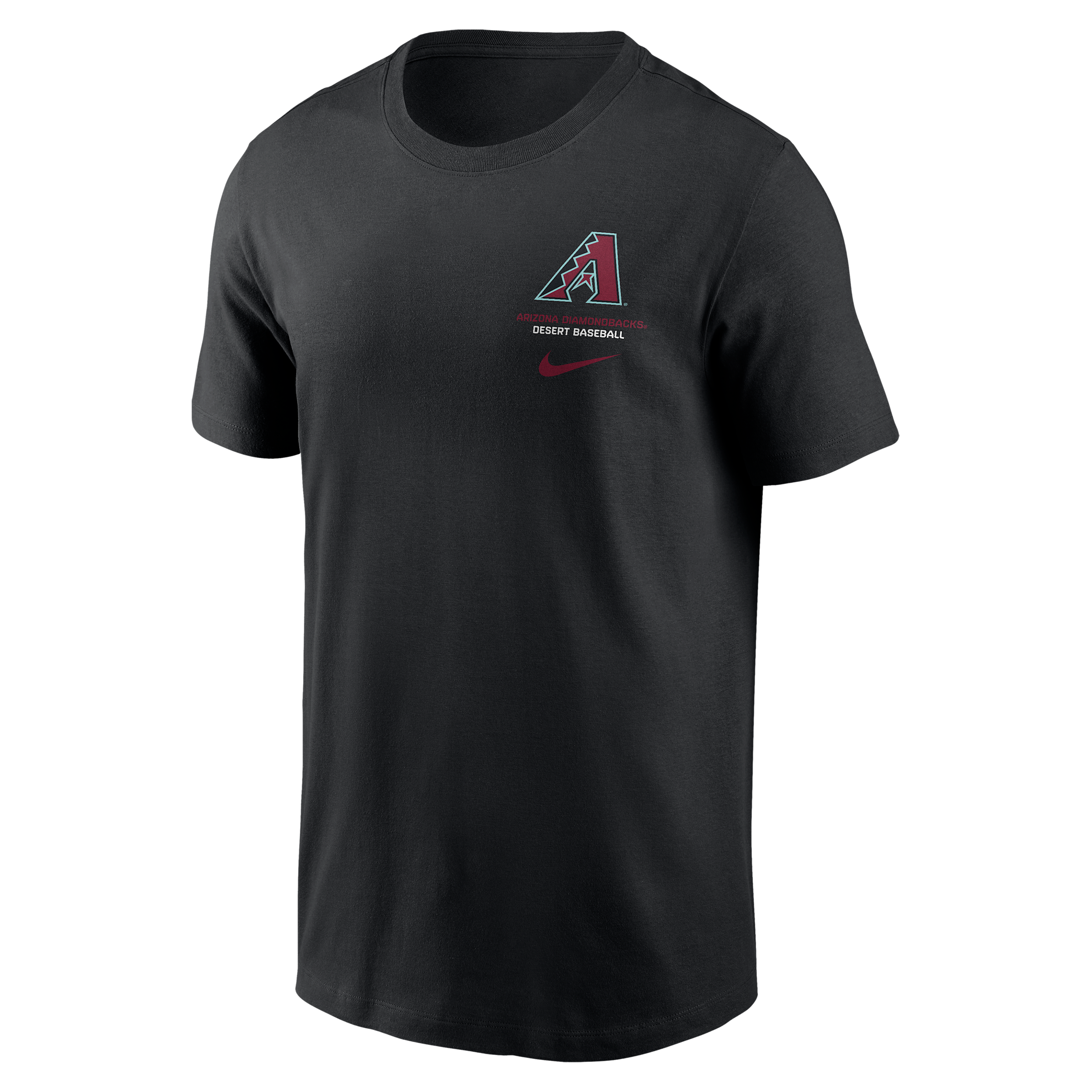 Arizona Diamondbacks 2-Hit Nike Men's MLB T-Shirt in Black | N19900ADQS-1DJ