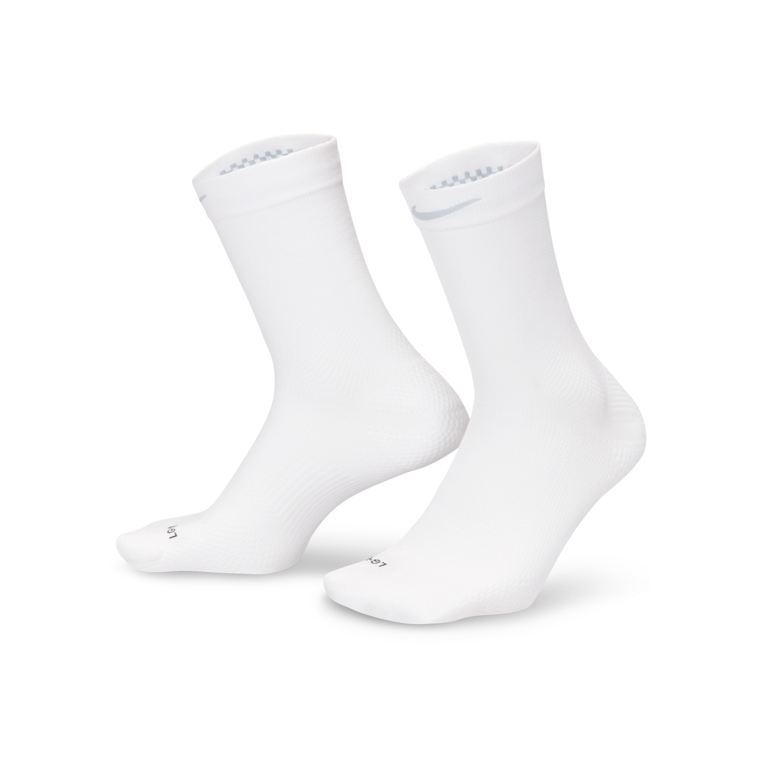 Nike Unisex Running Lightweight Crew Socks (1 Pair) In White