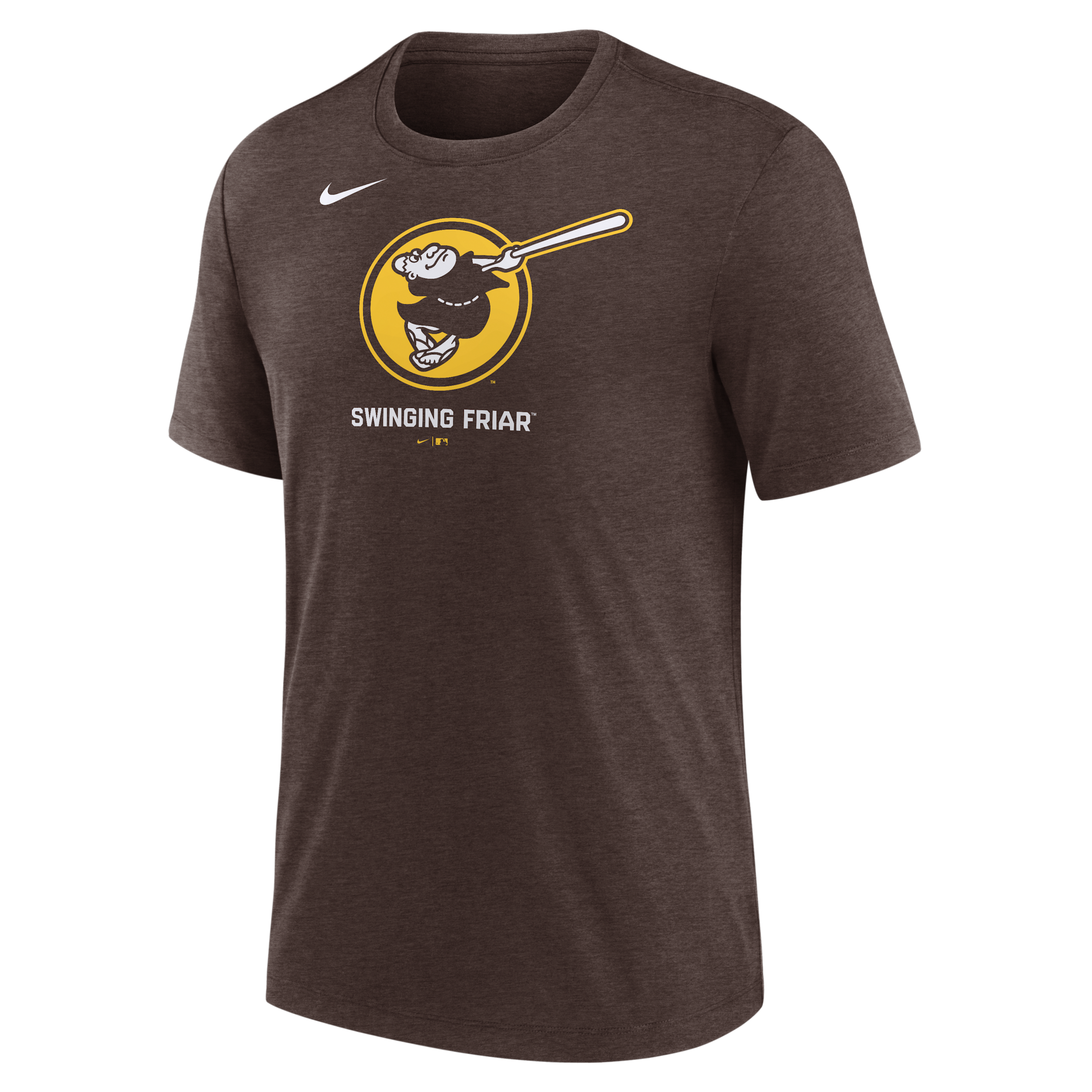 San Diego Padres Logo Nike Men's MLB T-Shirt in Brown | NJFD20QPYP-J77