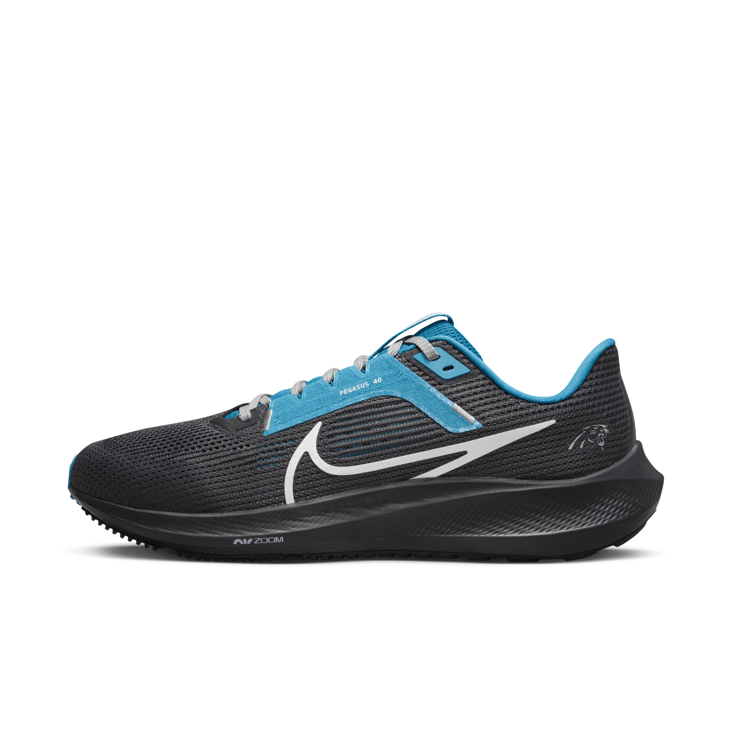 Nike Men's Pegasus 40 (nfl Carolina Panthers) Road Running Shoes In Grey