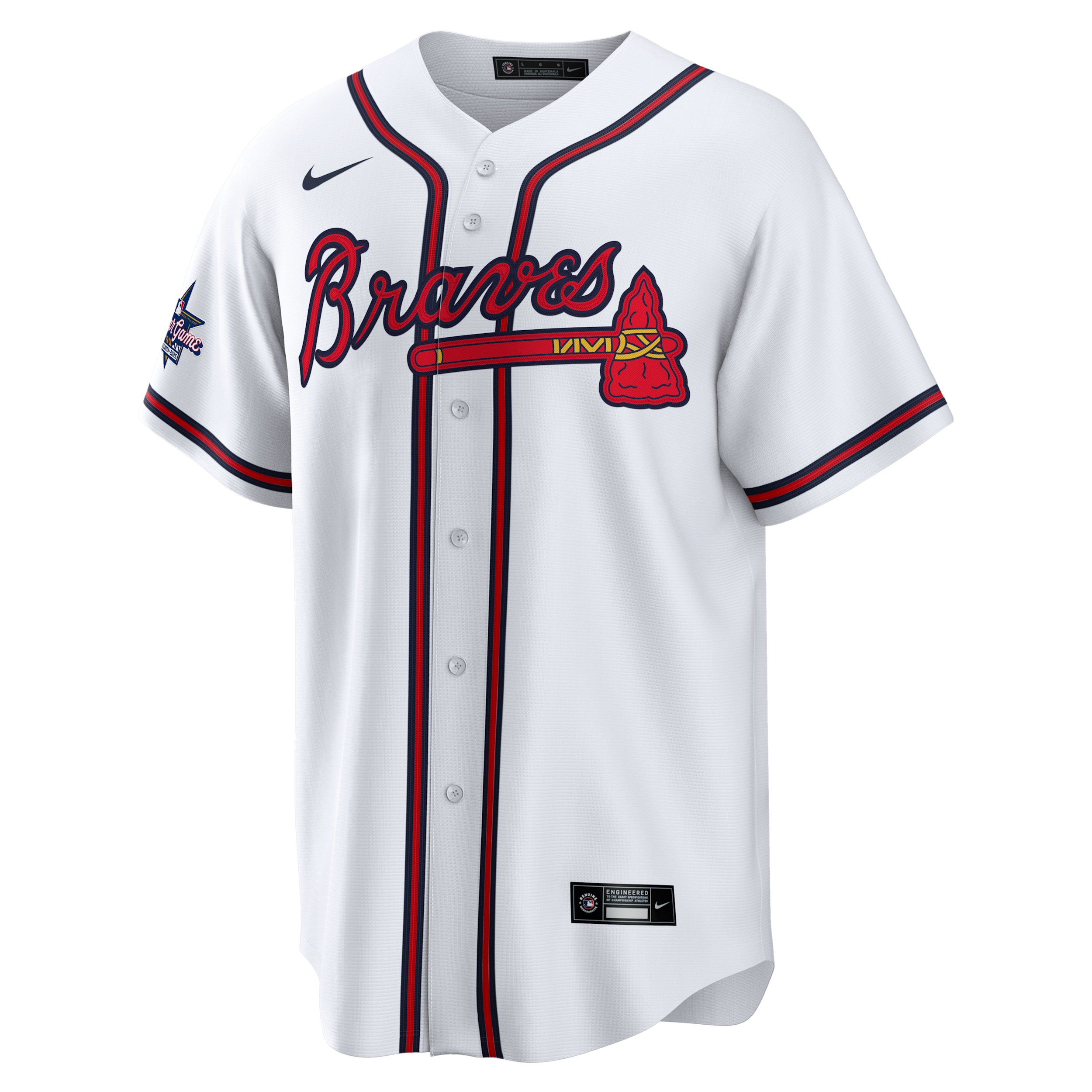 Deion Sanders Atlanta Braves Retired Nike Men's MLB Replica Jersey in White | T770AWWHQ2N-4JG