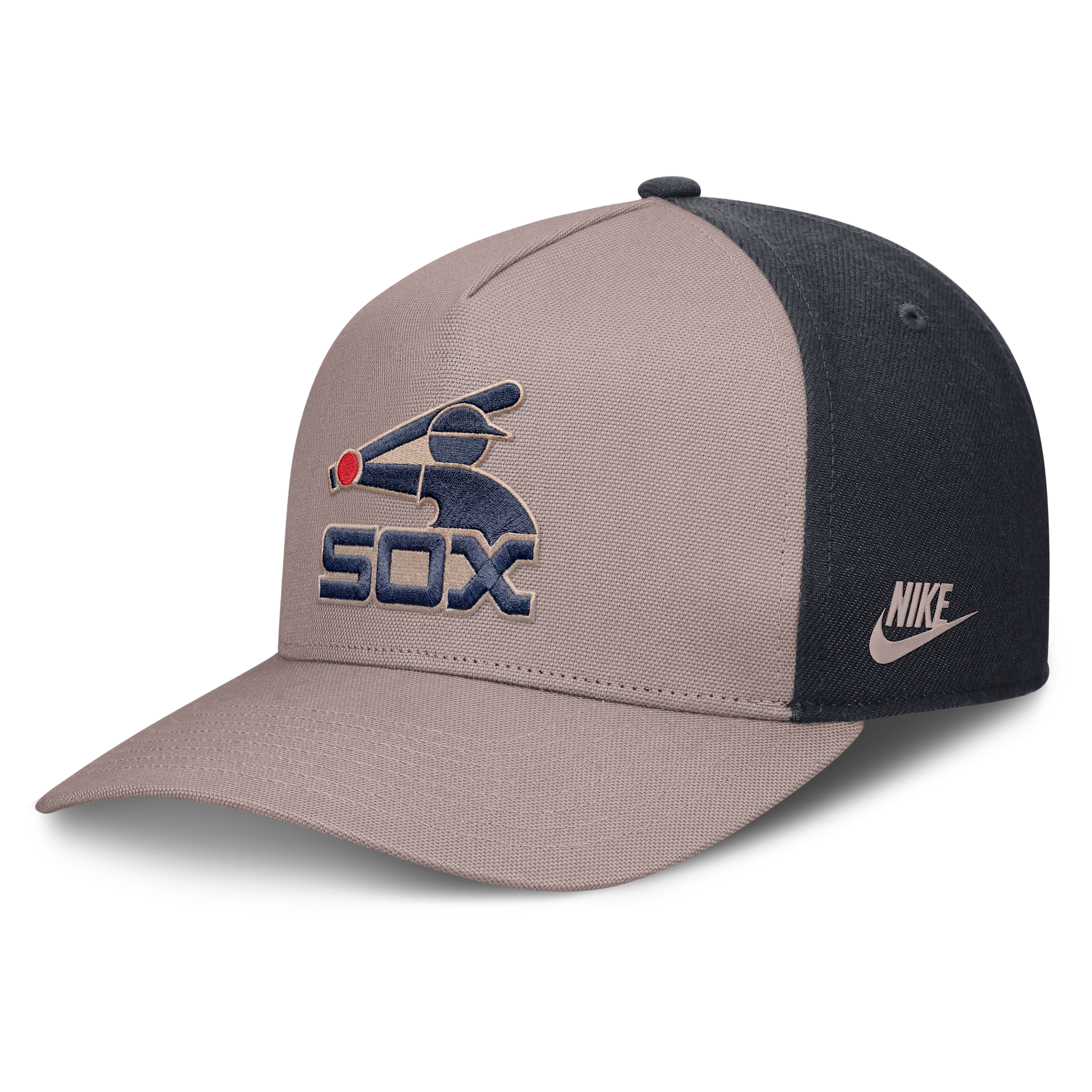 Chicago White Sox Cooperstown Rise Nike Men's MLB A-Frame Adjustable Hat in Brown | NB1A0ILJCWS-LCD