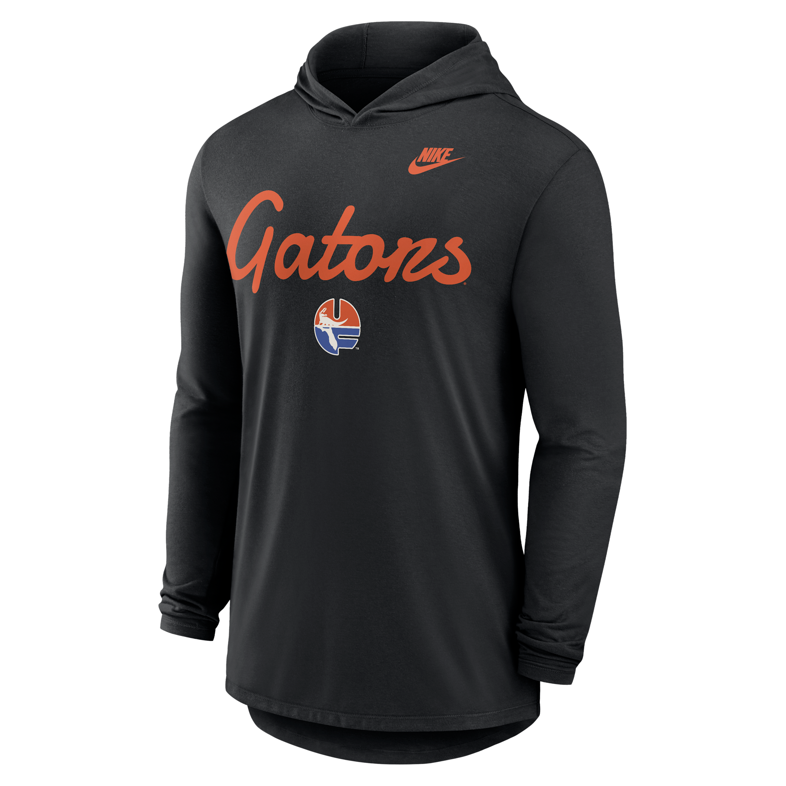 Florida Legacy Nike Men's Dri-FIT College Long-Sleeve Hooded Top in Black | 01NB00AUFV-L4T