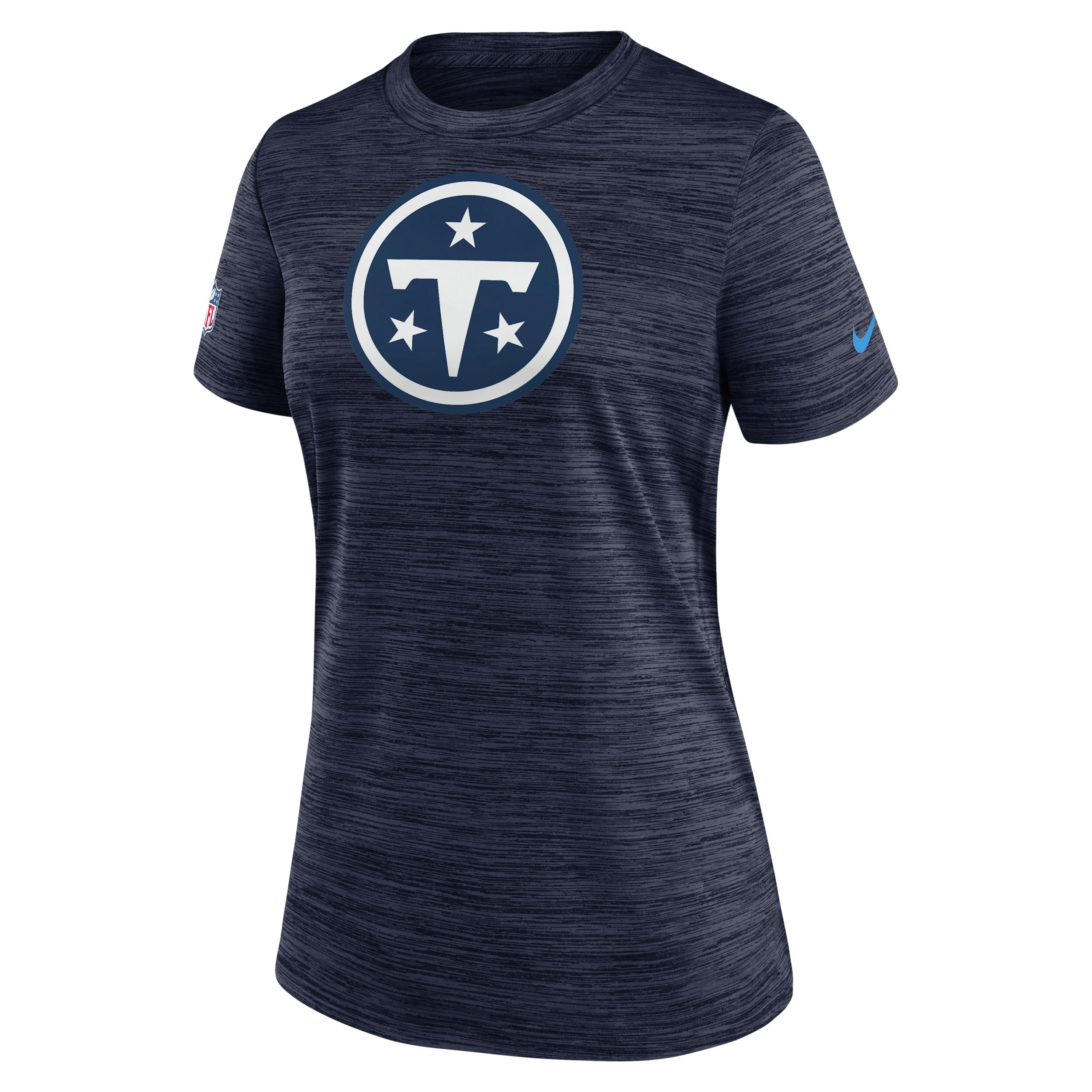 Tennessee Titans Rivalries Collection Sideline Velocity Nike Women's Dri-FIT NFL T-Shirt in Blue | 03EY41S9V-B3C