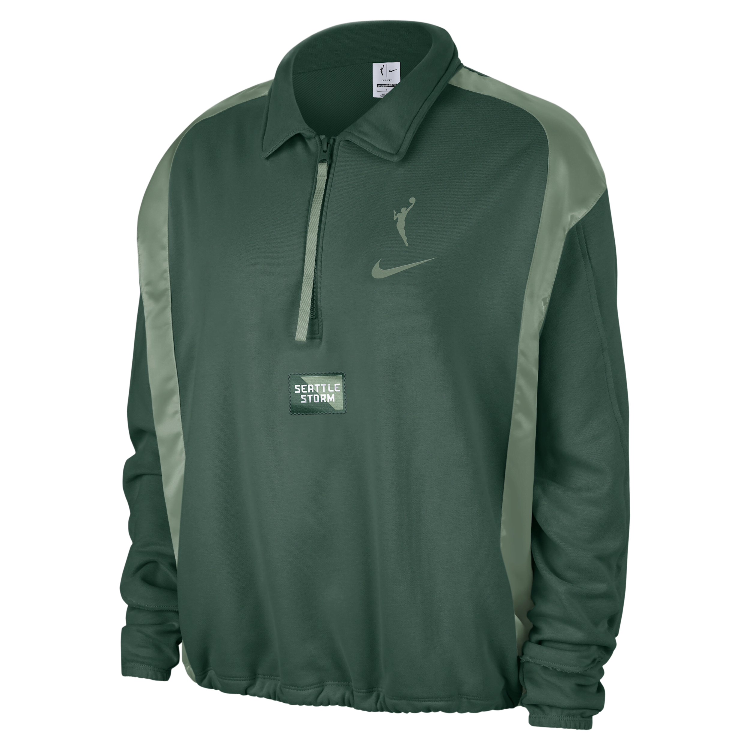 Nike Seattle Storm Women's Wnba Fleece Top In Green