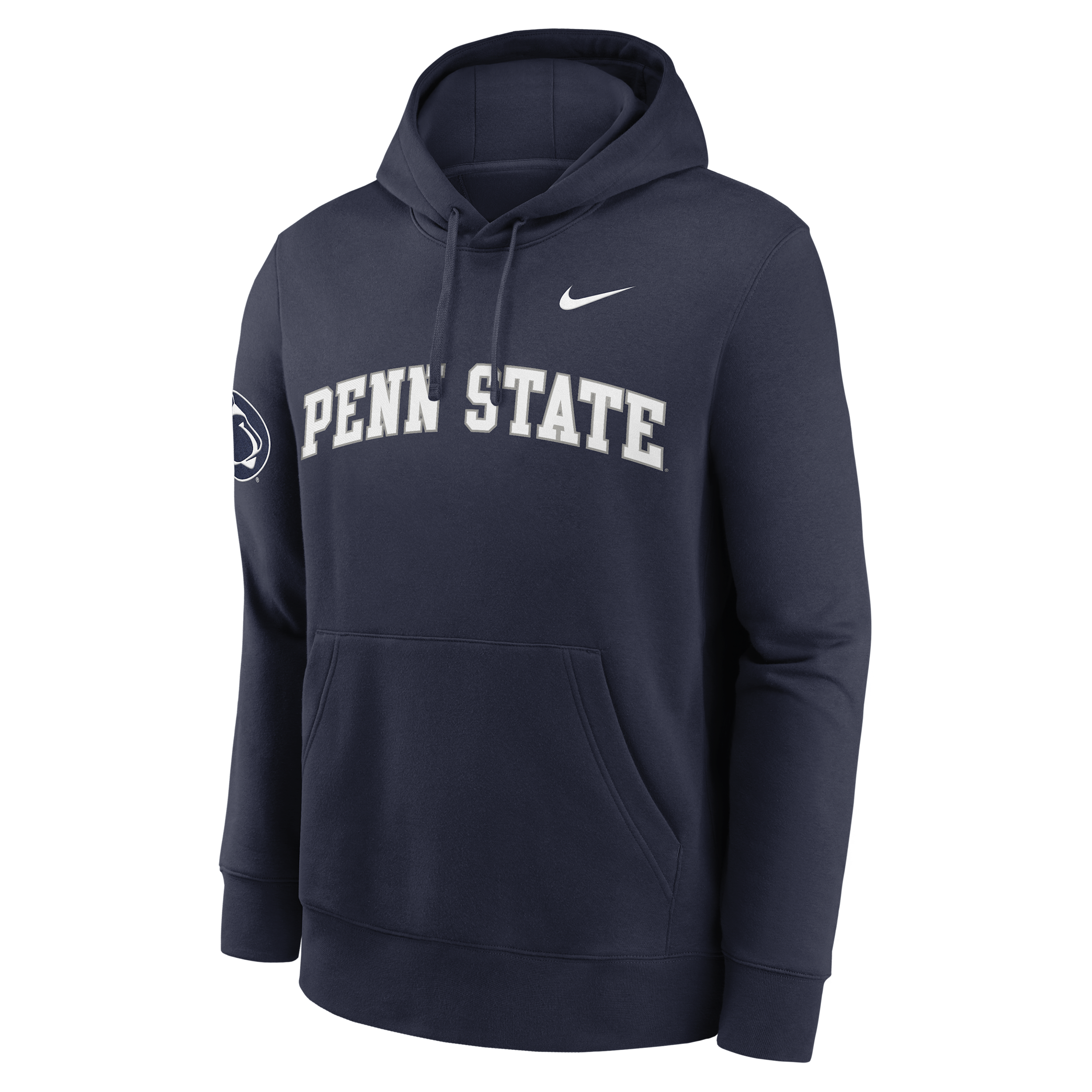 Nike Navy Penn State Nittany Lions 2025 Sideline Club Fleece Pullover Hoodie In Blue
