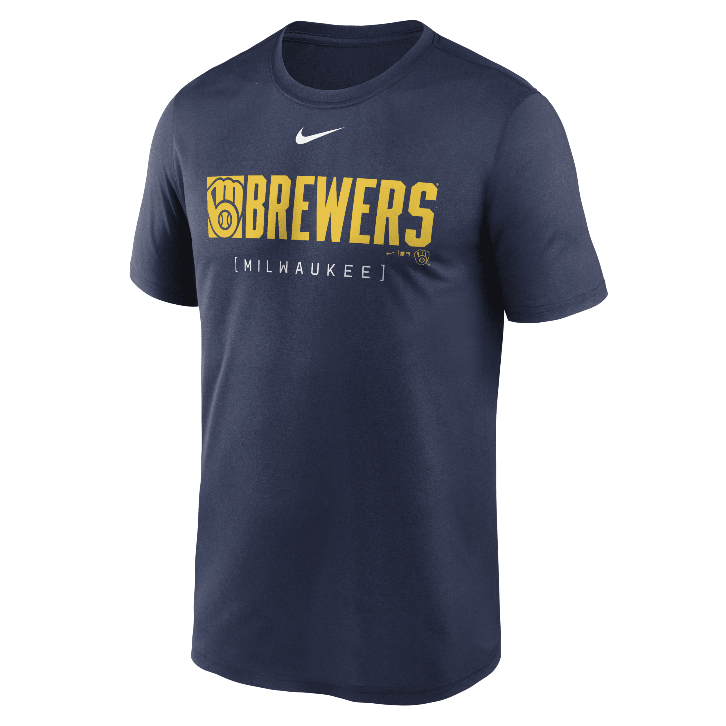 Nike Milwaukee Brewers Knockout Legend  Men's Dri-fit Mlb T-shirt In Blue