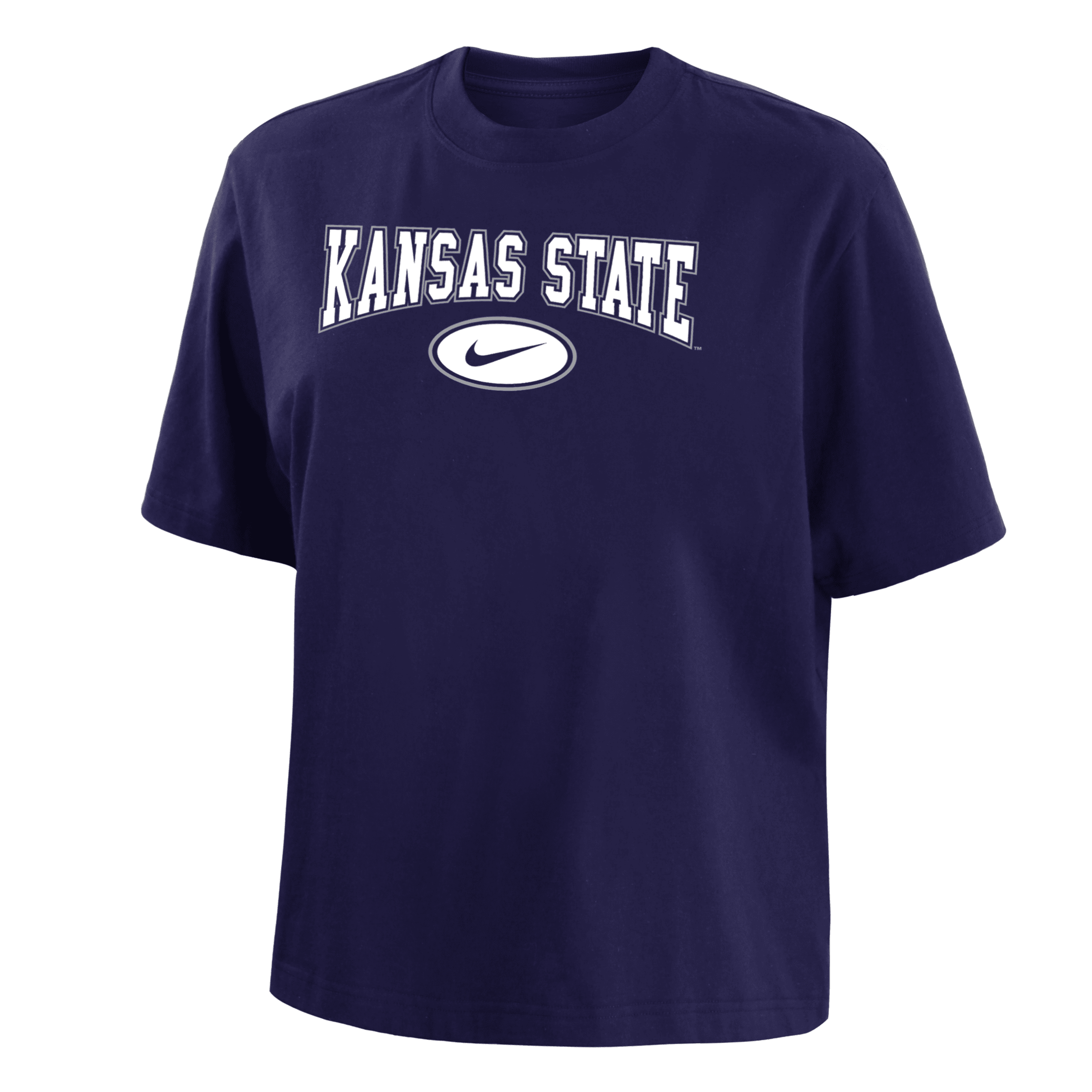 Nike Kansas State  Women's College Boxy T-shirt In Purple
