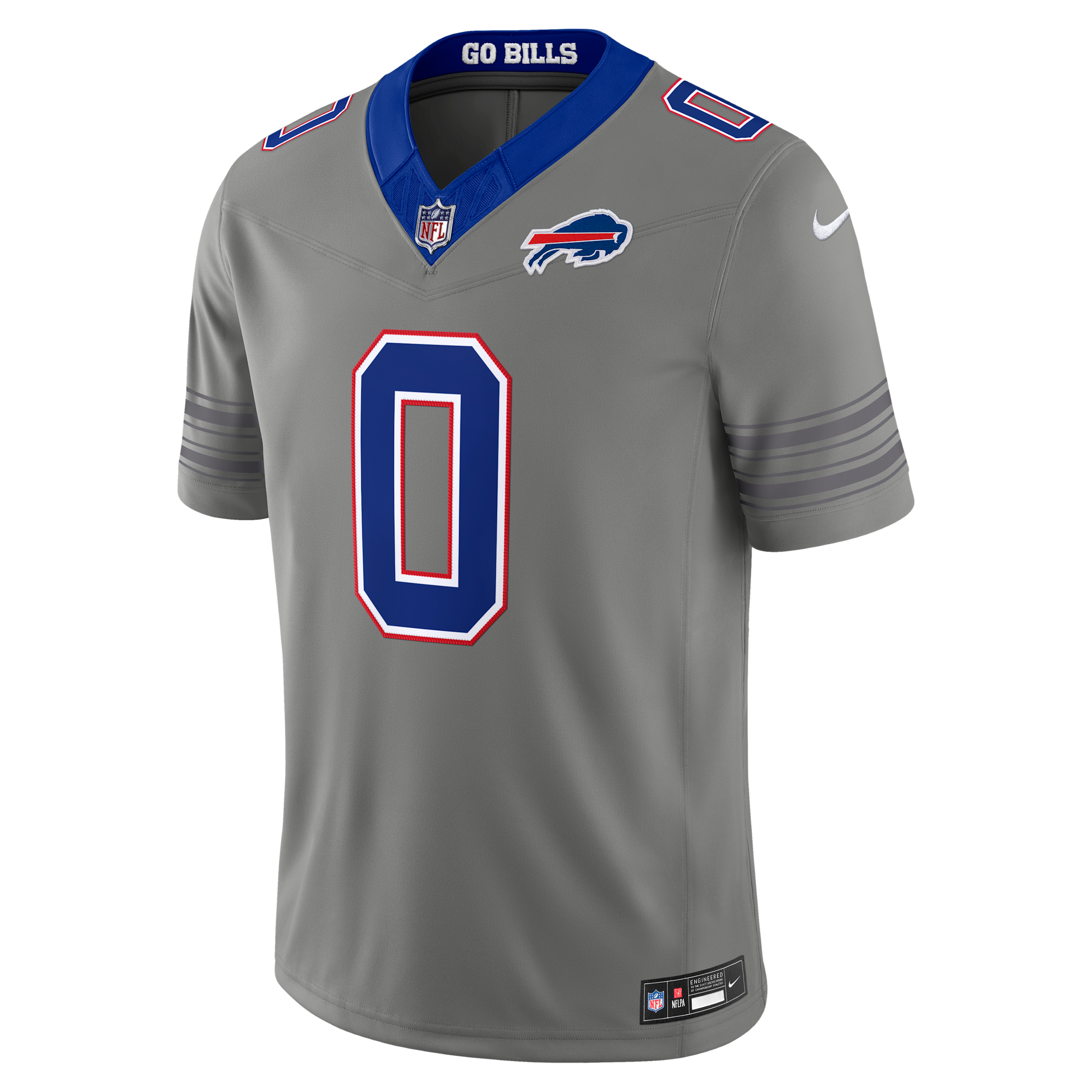 Nike Men's Keon Coleman Gray Buffalo Bills Nickel City Vapor F.u.s.e. Stitched Limited Jersey - Gray