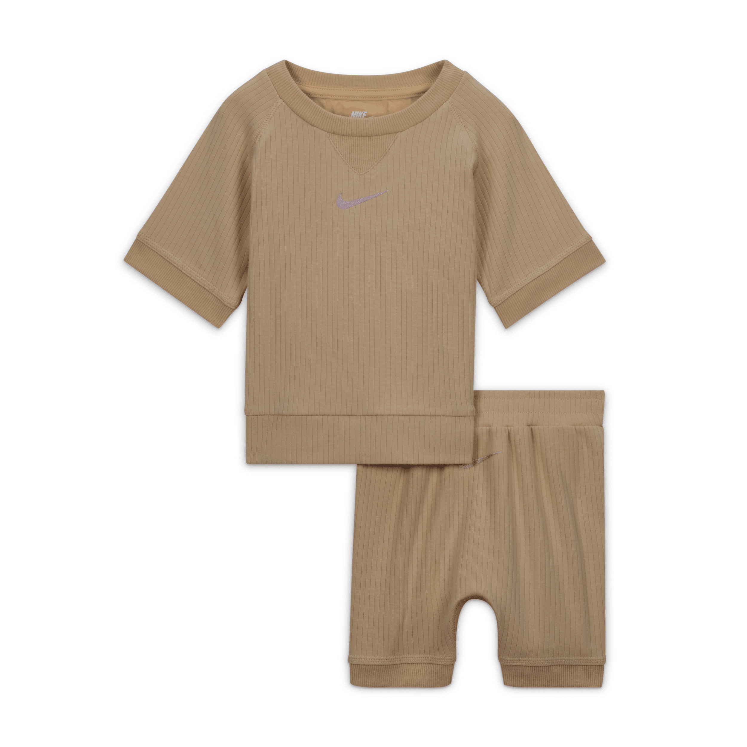 Nike Readyset Baby (12-24m) Shorts Set In Brown