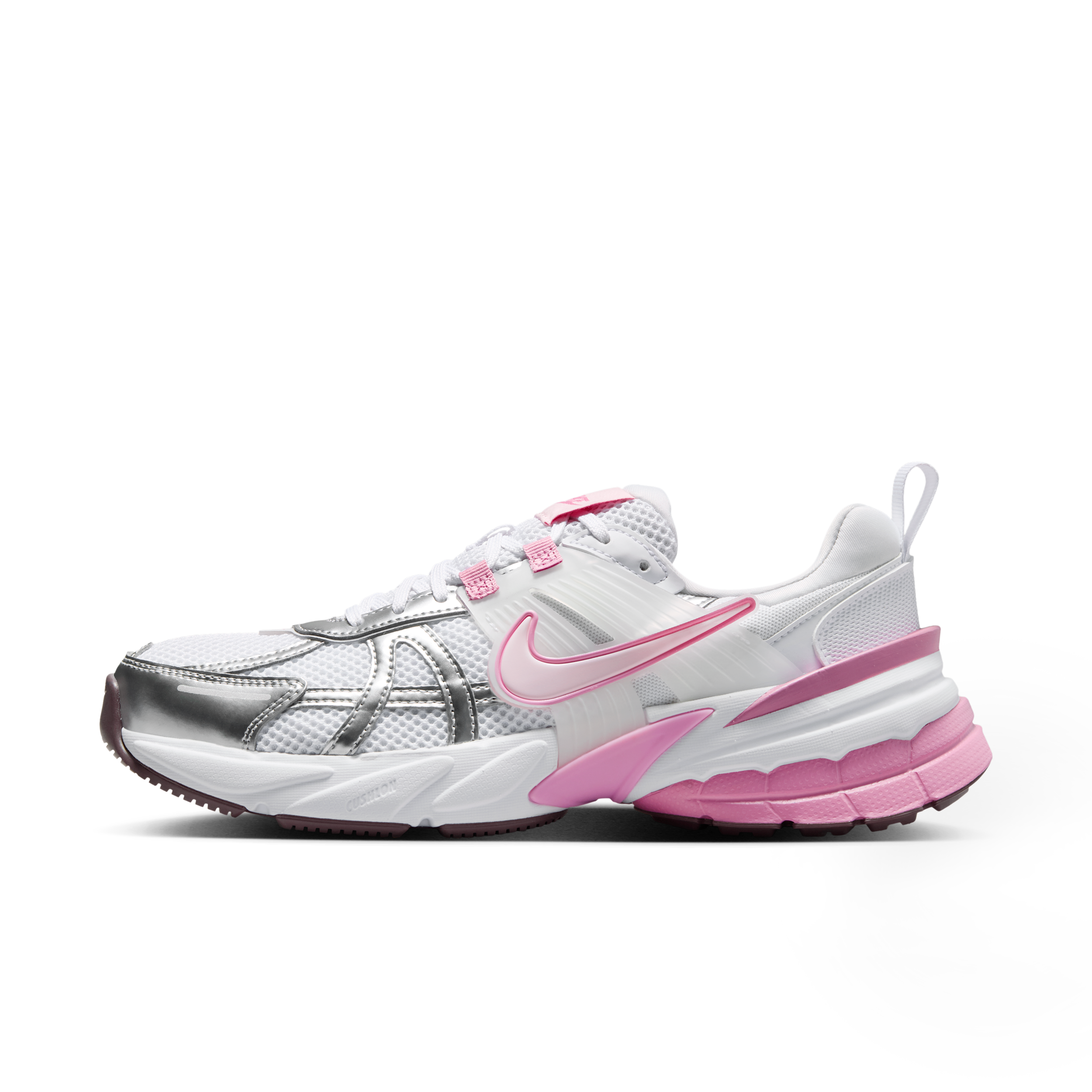 Nike Women's V2K Run Shoes with Reflective Accents in White | FD0736-117