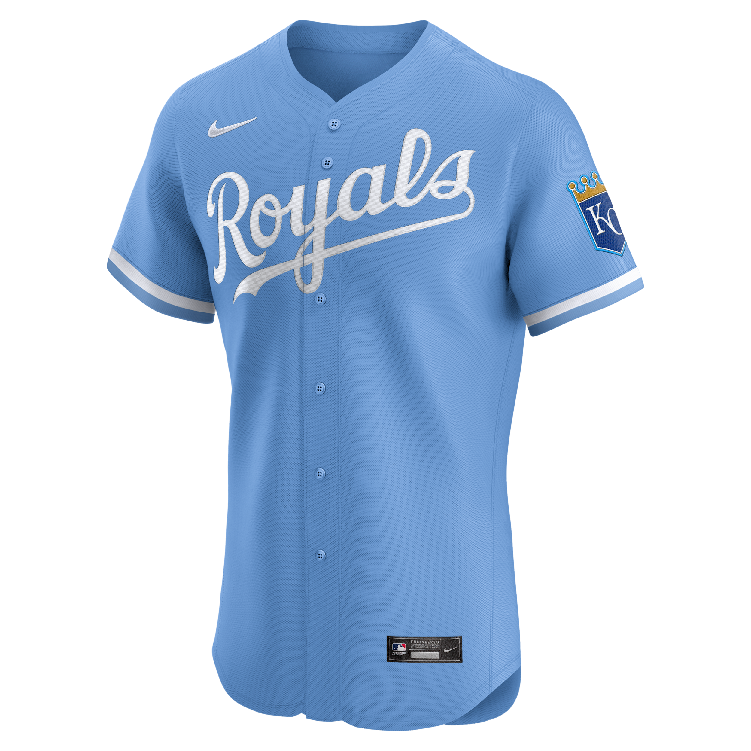 Nike Light Blue Kansas City Royals Alternate Elite Jersey In Blue