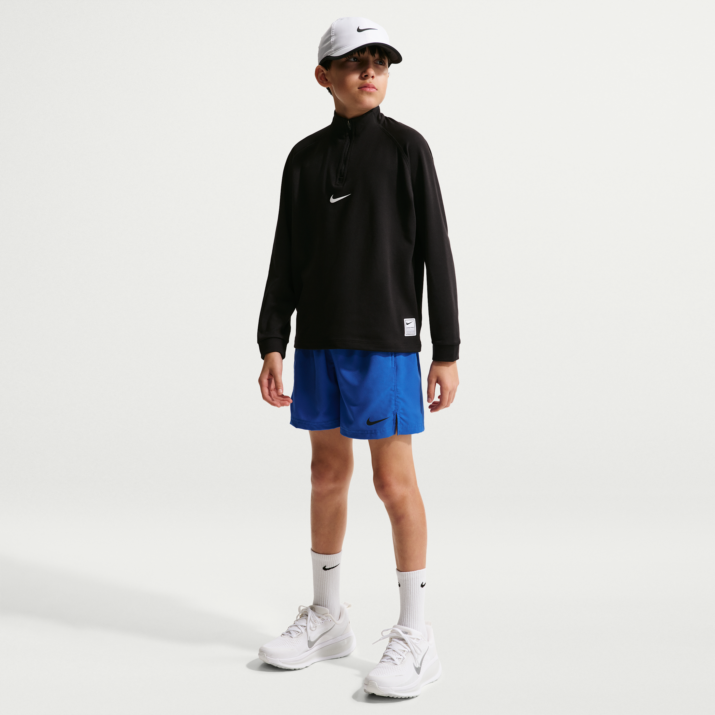 Nike Pro Big Kids' (Boys') Dri-FIT Training Shorts in Blue | IF1724-480