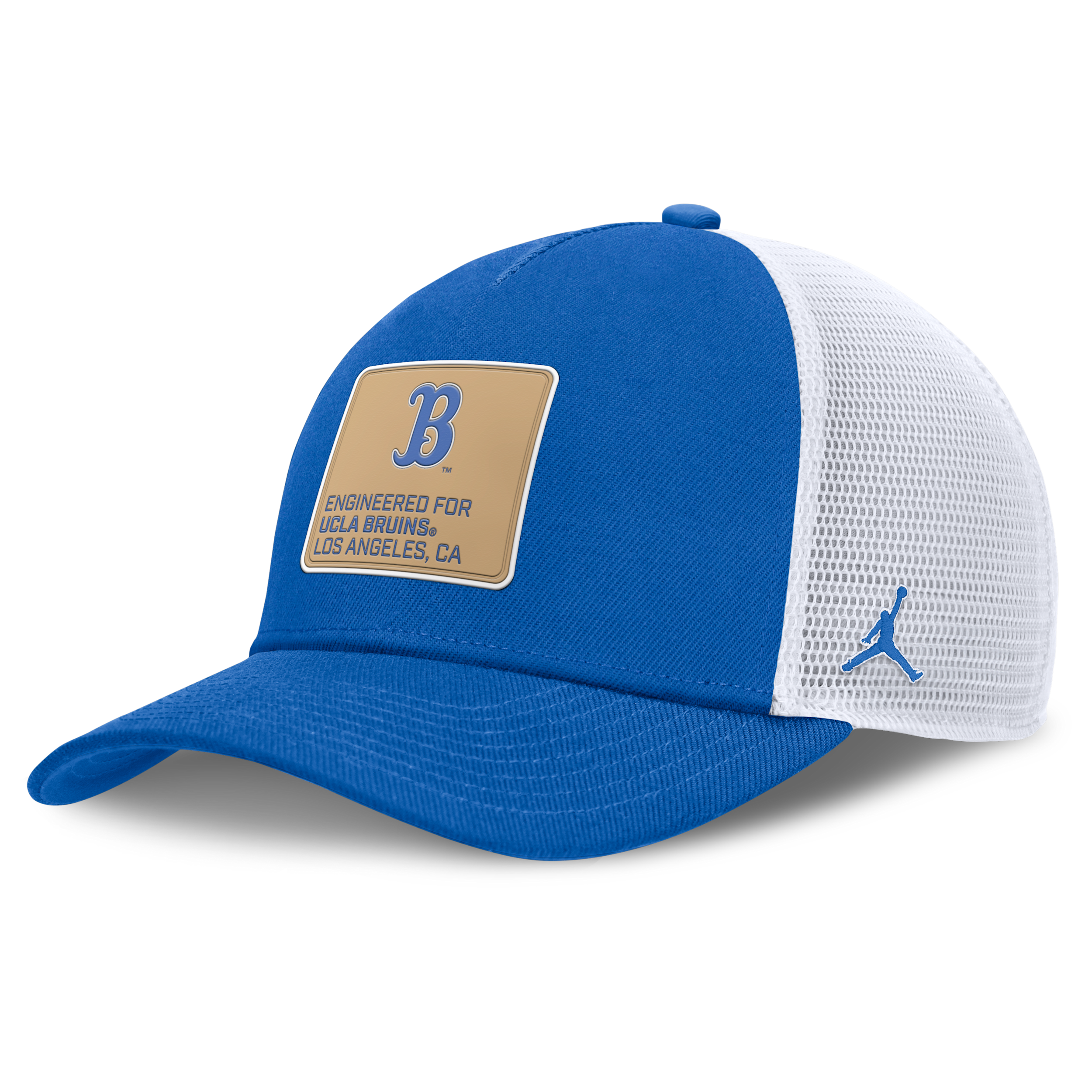 Jordan Men's Ucla On-field Rise Engineered Brand College Trucker Adjustable Hat In Blue