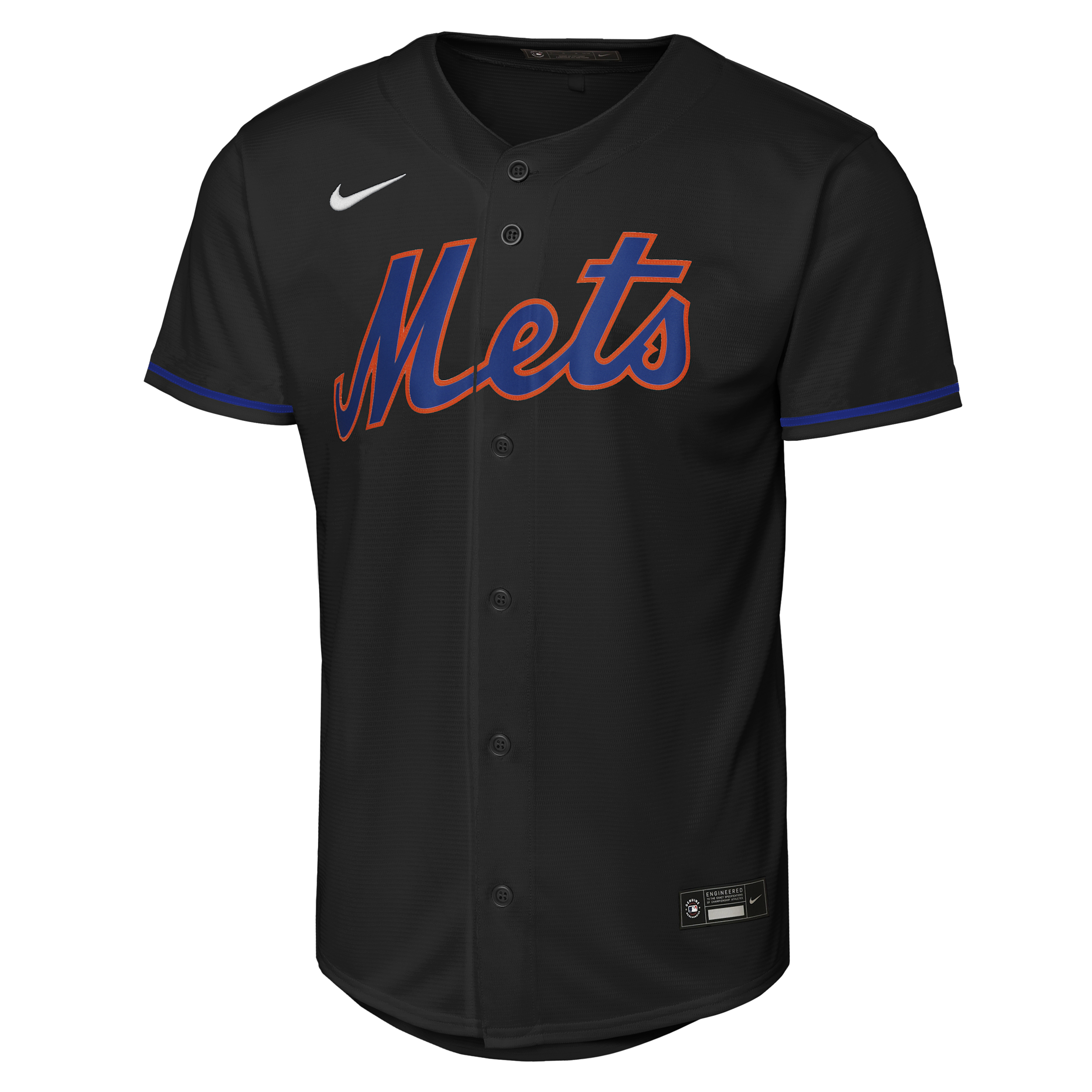 Francisco Lindor New York Mets Big Kids' Nike MLB Replica Jersey in Black | B7B1AP00NYMFL-NAW