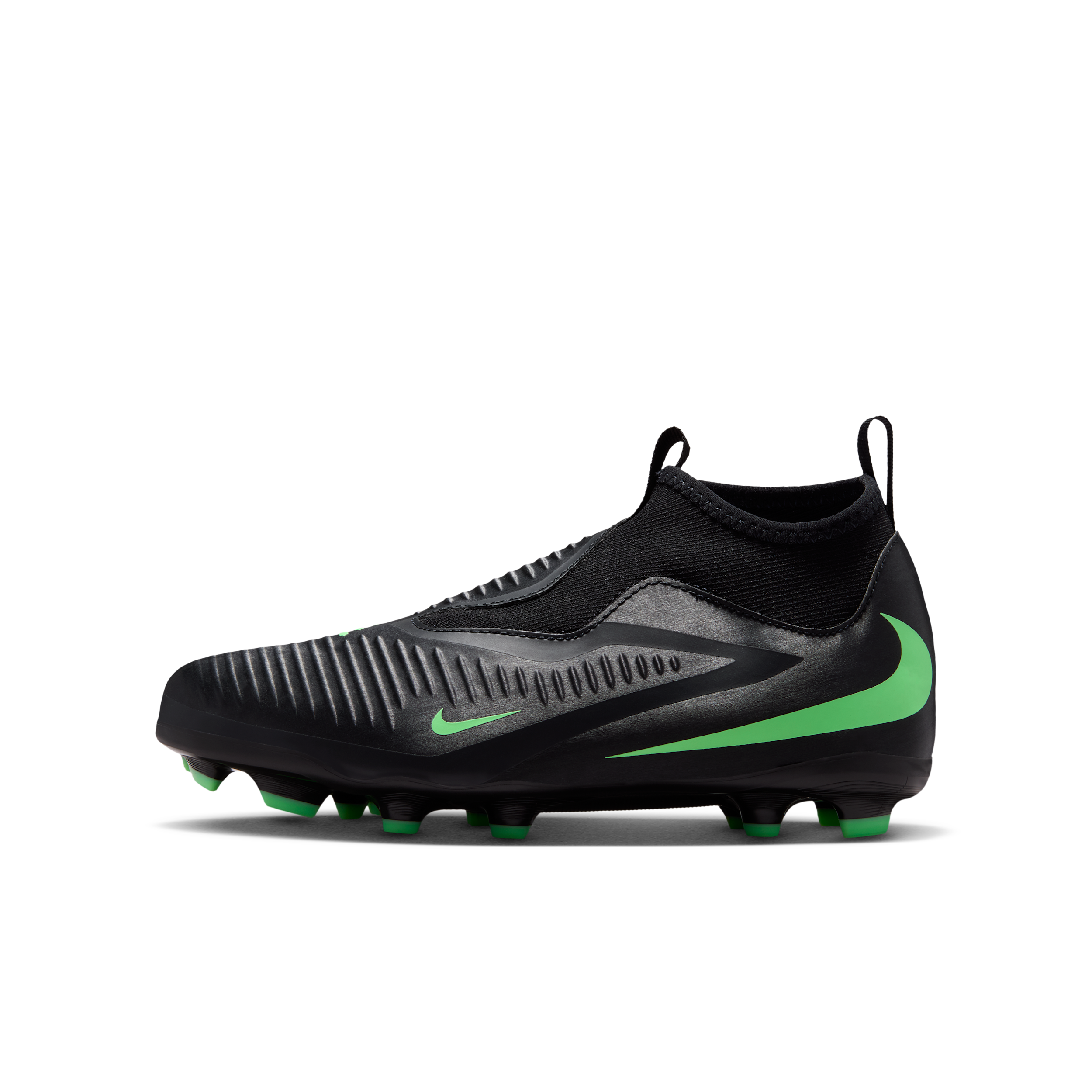 Nike Jr. Phantom 6 High Academy Big Kids' Multi-Ground Soccer Cleats in Black | HQ2042-001